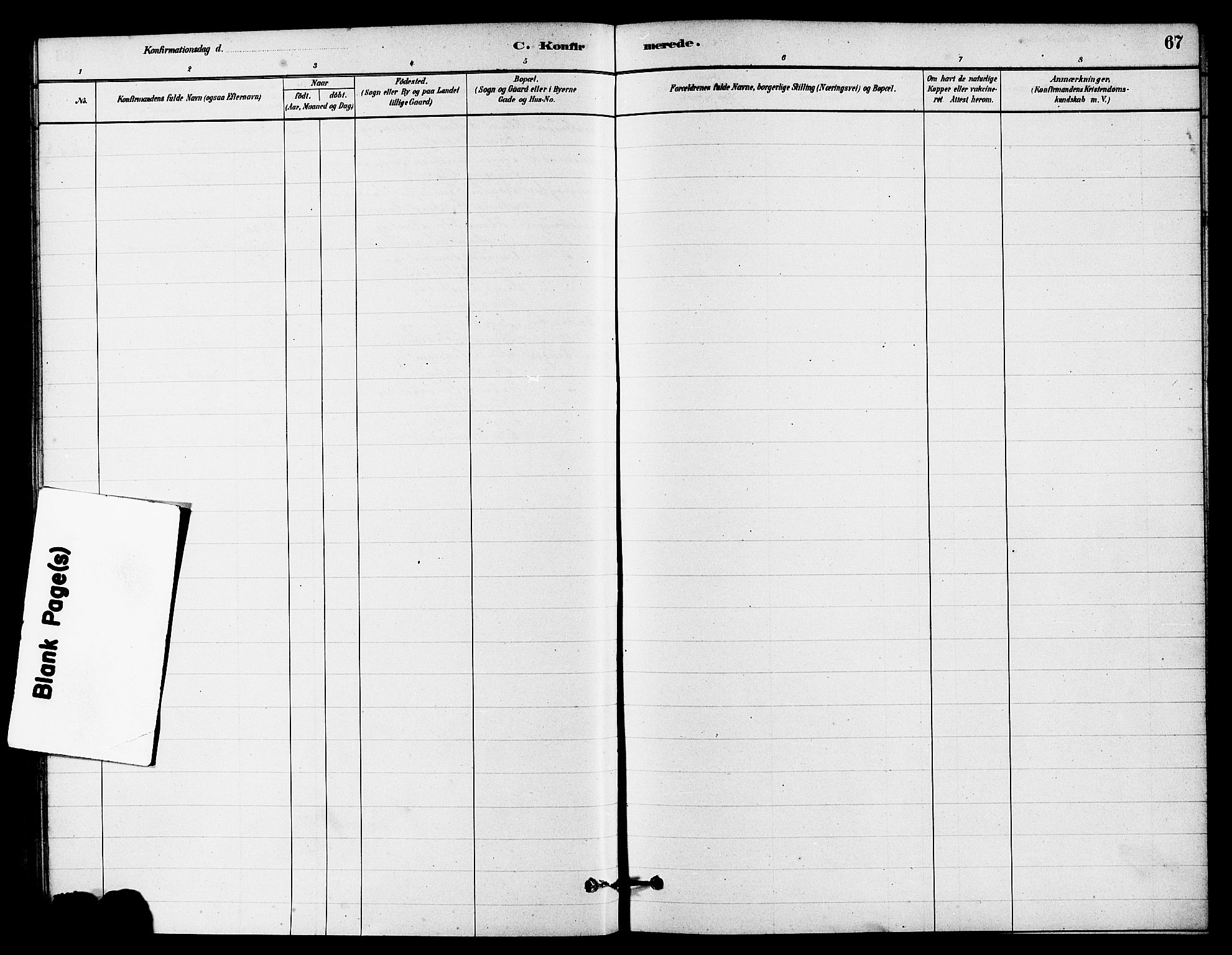 Eigersund sokneprestkontor, AV/SAST-A-101807/S08/L0016: Parish register (official) no. A 16, 1879-1893, p. 67