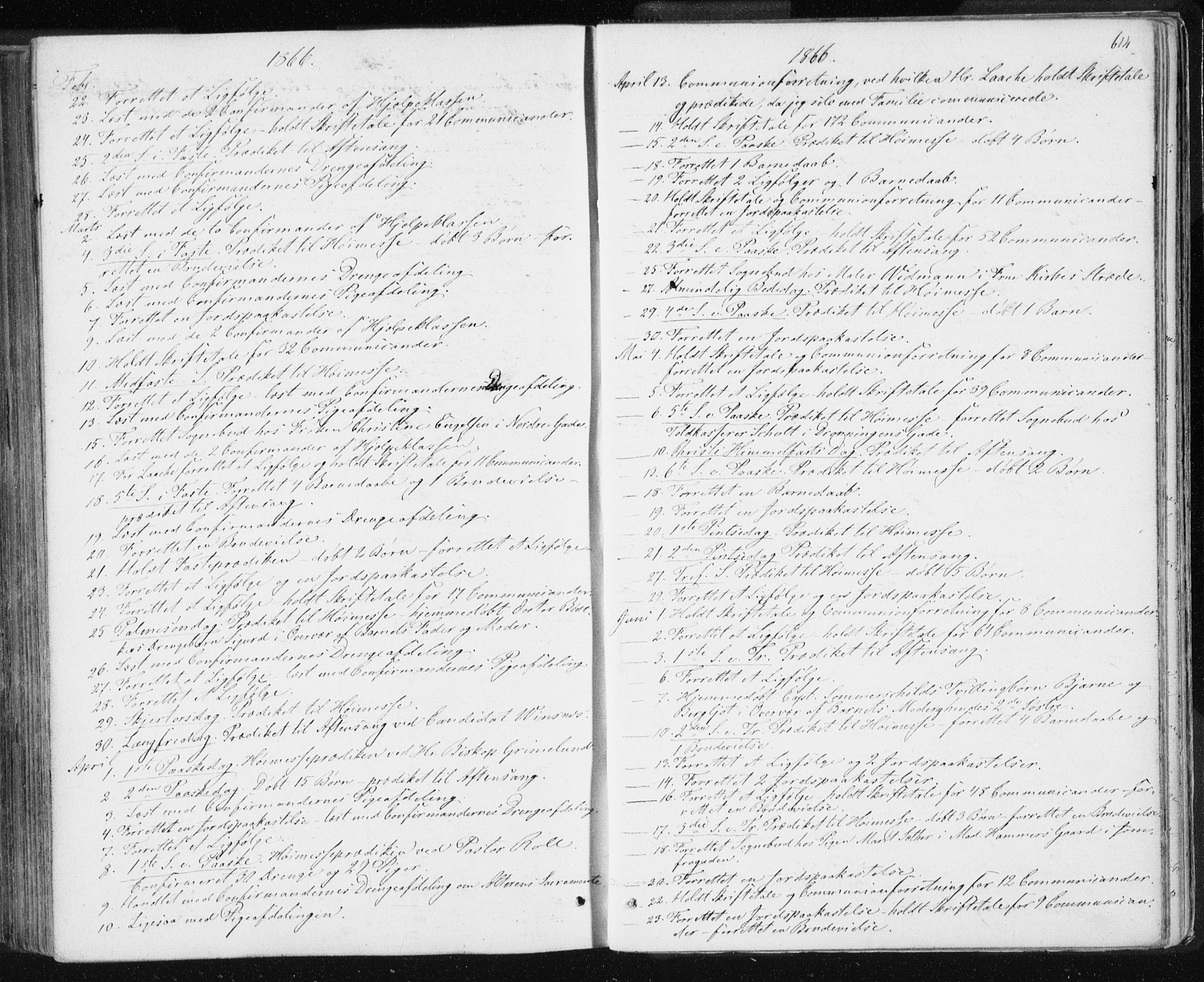 Ministerialprotokoller, klokkerbøker og fødselsregistre - Sør-Trøndelag, SAT/A-1456/601/L0055: Parish register (official) no. 601A23, 1866-1877, p. 614