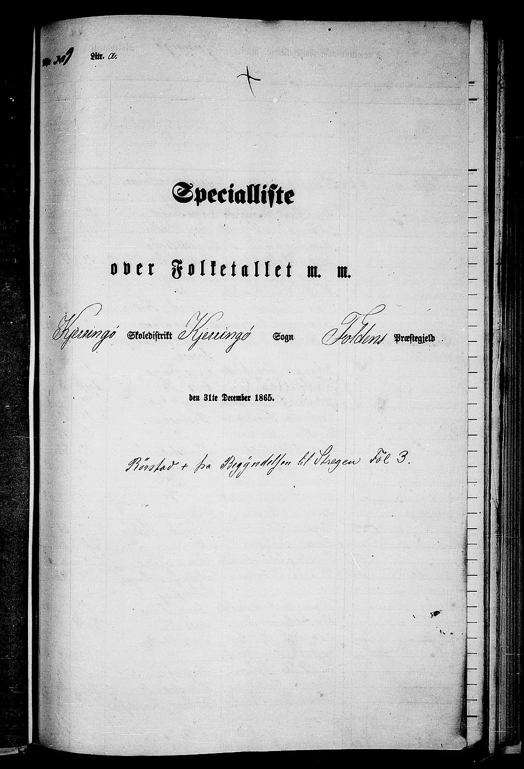 RA, 1865 census for Folda, 1865, p. 119