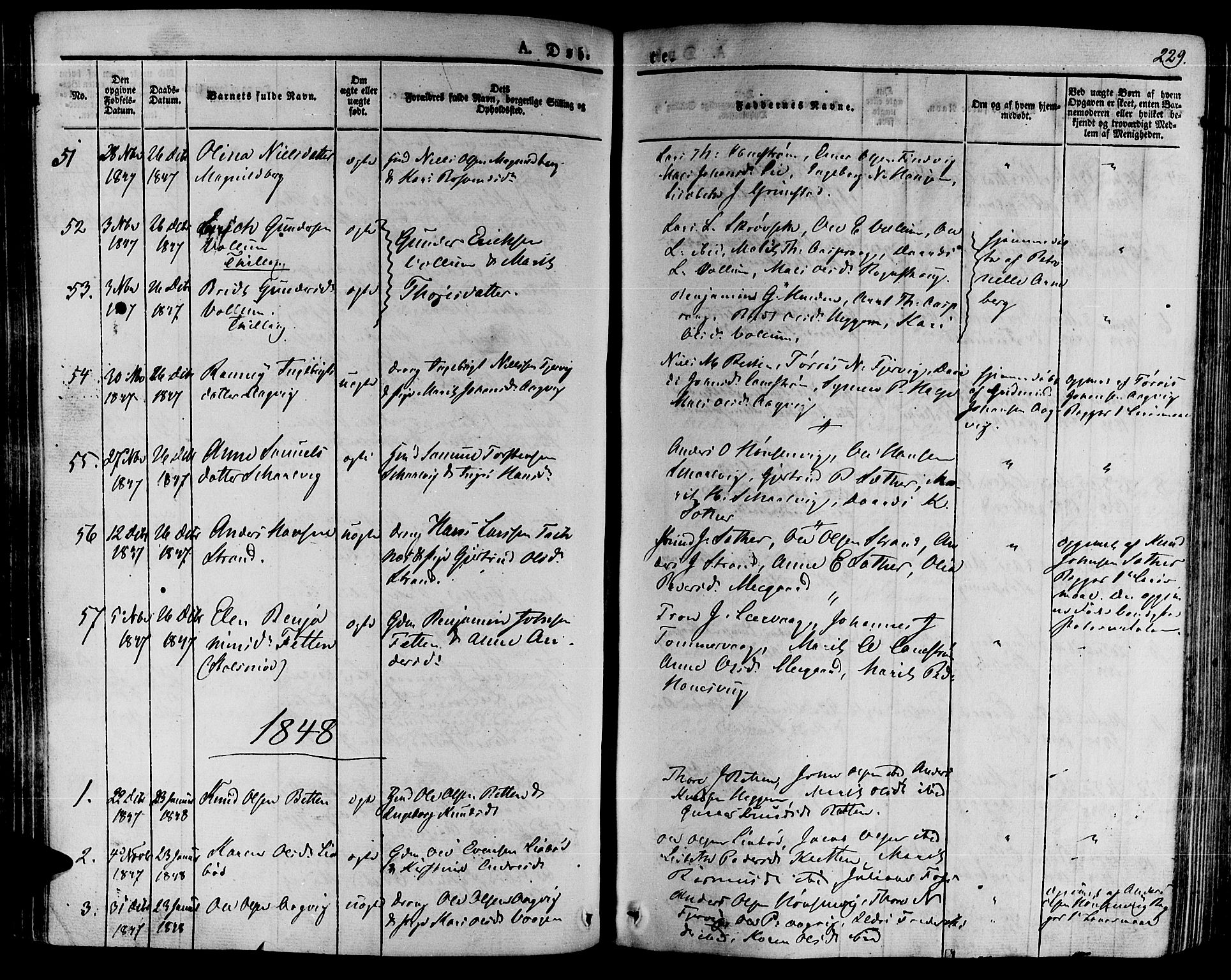 Ministerialprotokoller, klokkerbøker og fødselsregistre - Møre og Romsdal, AV/SAT-A-1454/592/L1025: Parish register (official) no. 592A03 /2, 1831-1849, p. 229