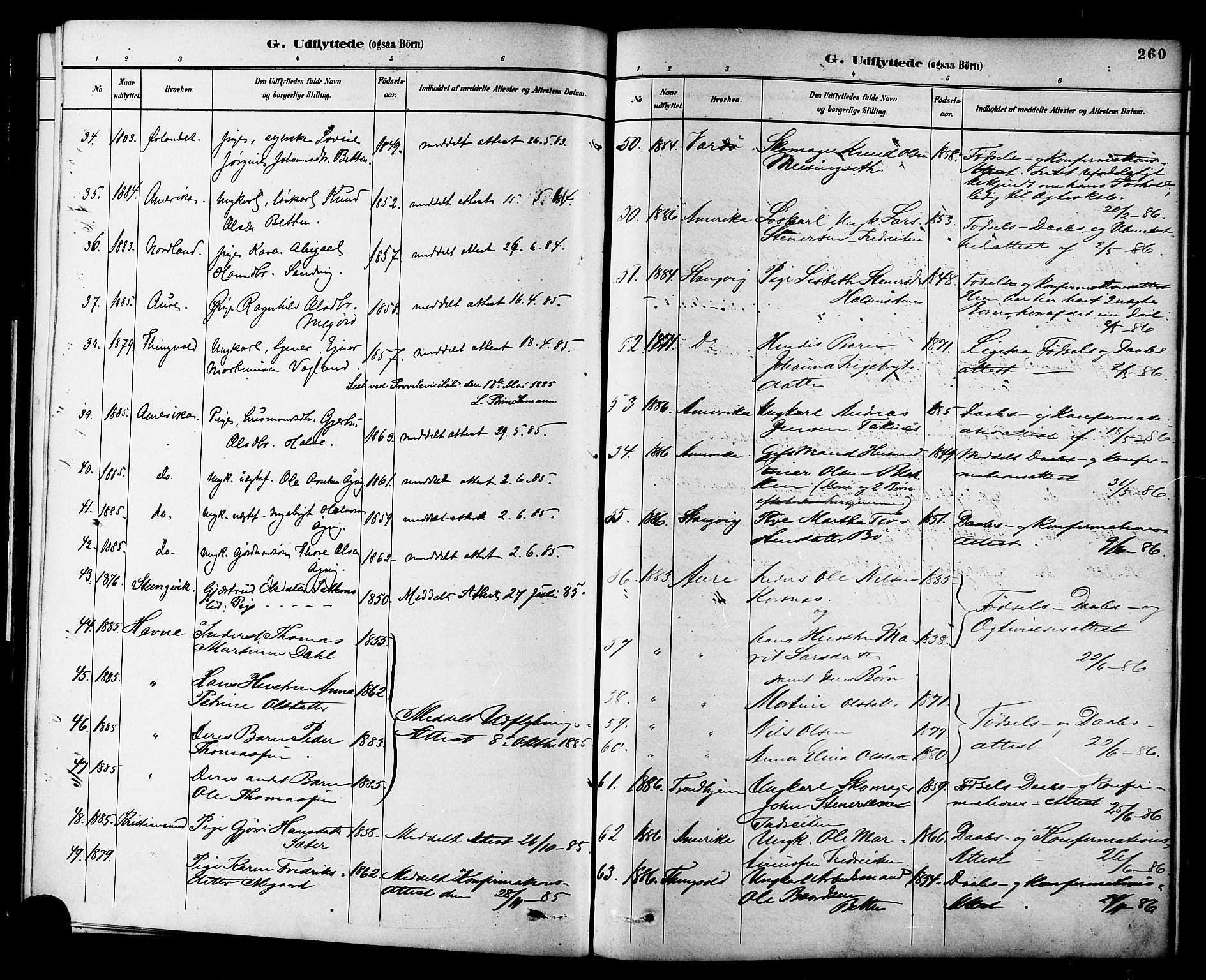 Ministerialprotokoller, klokkerbøker og fødselsregistre - Møre og Romsdal, SAT/A-1454/576/L0885: Parish register (official) no. 576A03, 1880-1898, p. 260