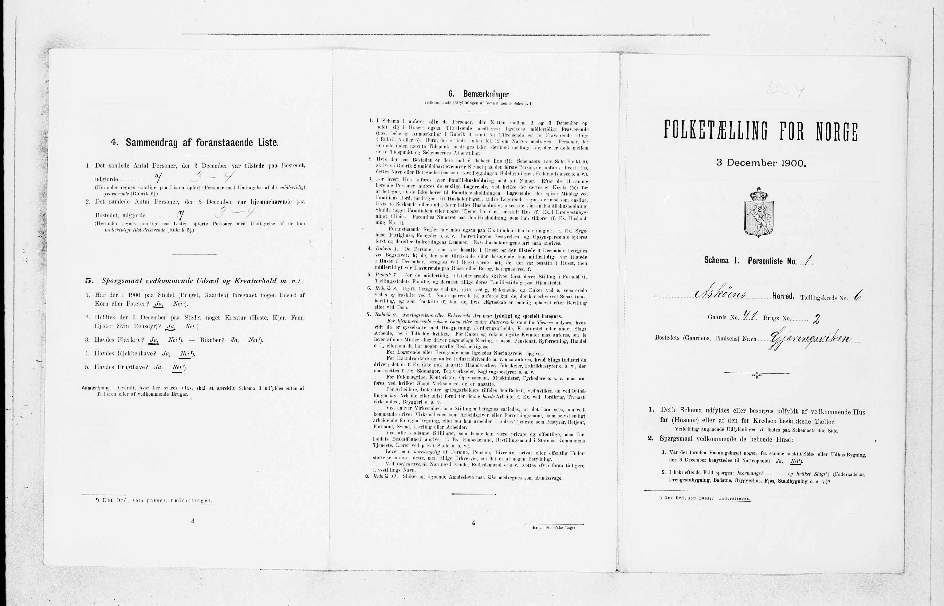 SAB, 1900 census for Askøy, 1900, p. 783