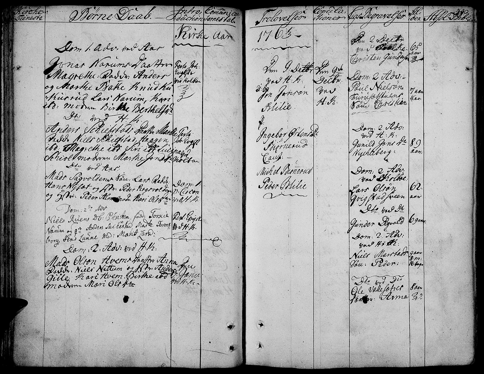 Toten prestekontor, SAH/PREST-102/H/Ha/Haa/L0005: Parish register (official) no. 5, 1761-1772, p. 39