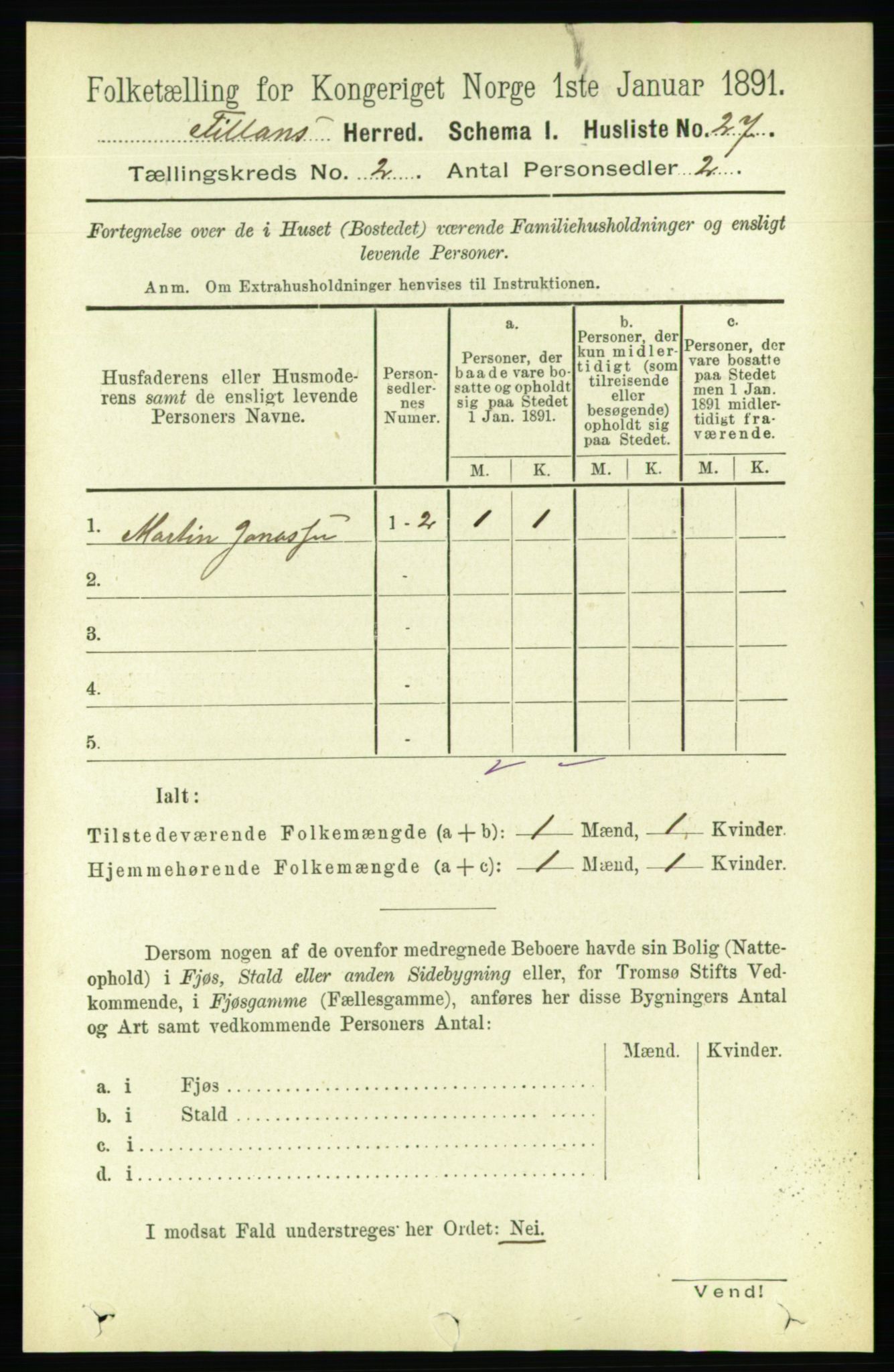 RA, 1891 census for 1616 Fillan, 1891, p. 216