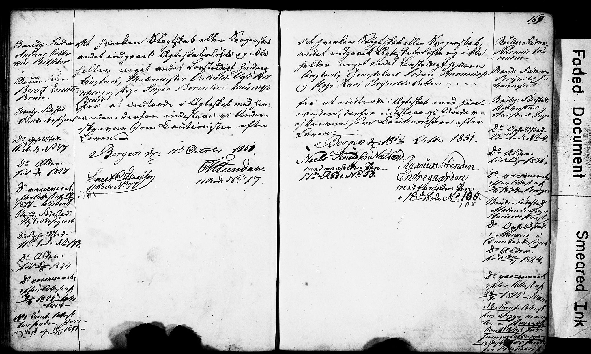 Domkirken sokneprestembete, AV/SAB-A-74801: Best man's statements no. II.5.4, 1845-1852, p. 169