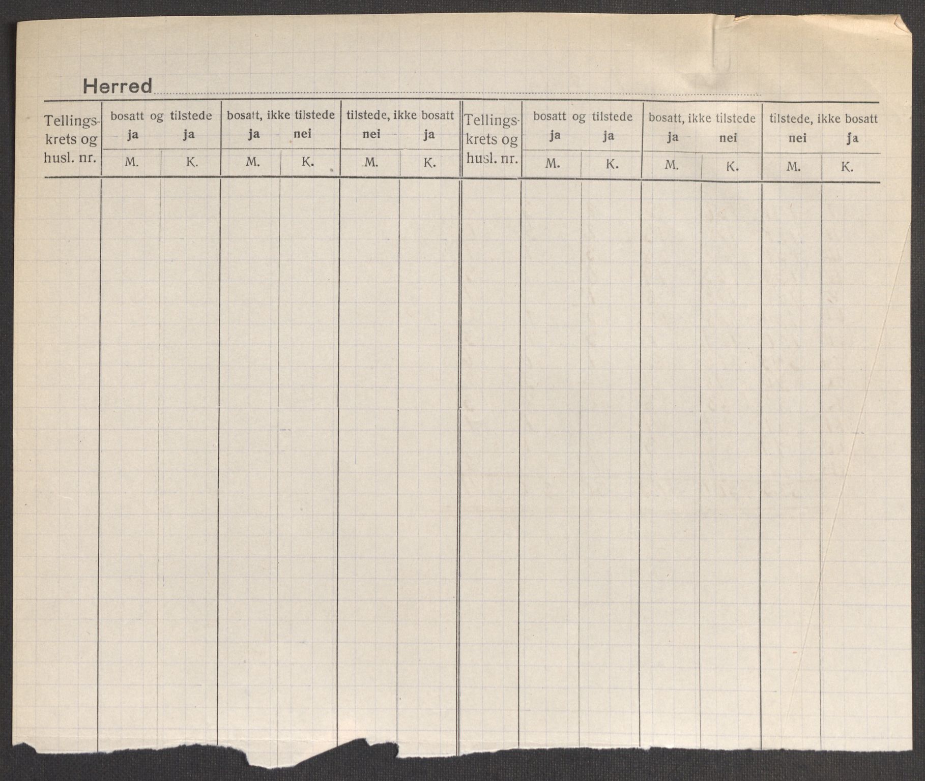 SAST, 1920 census for Strand, 1920, p. 3