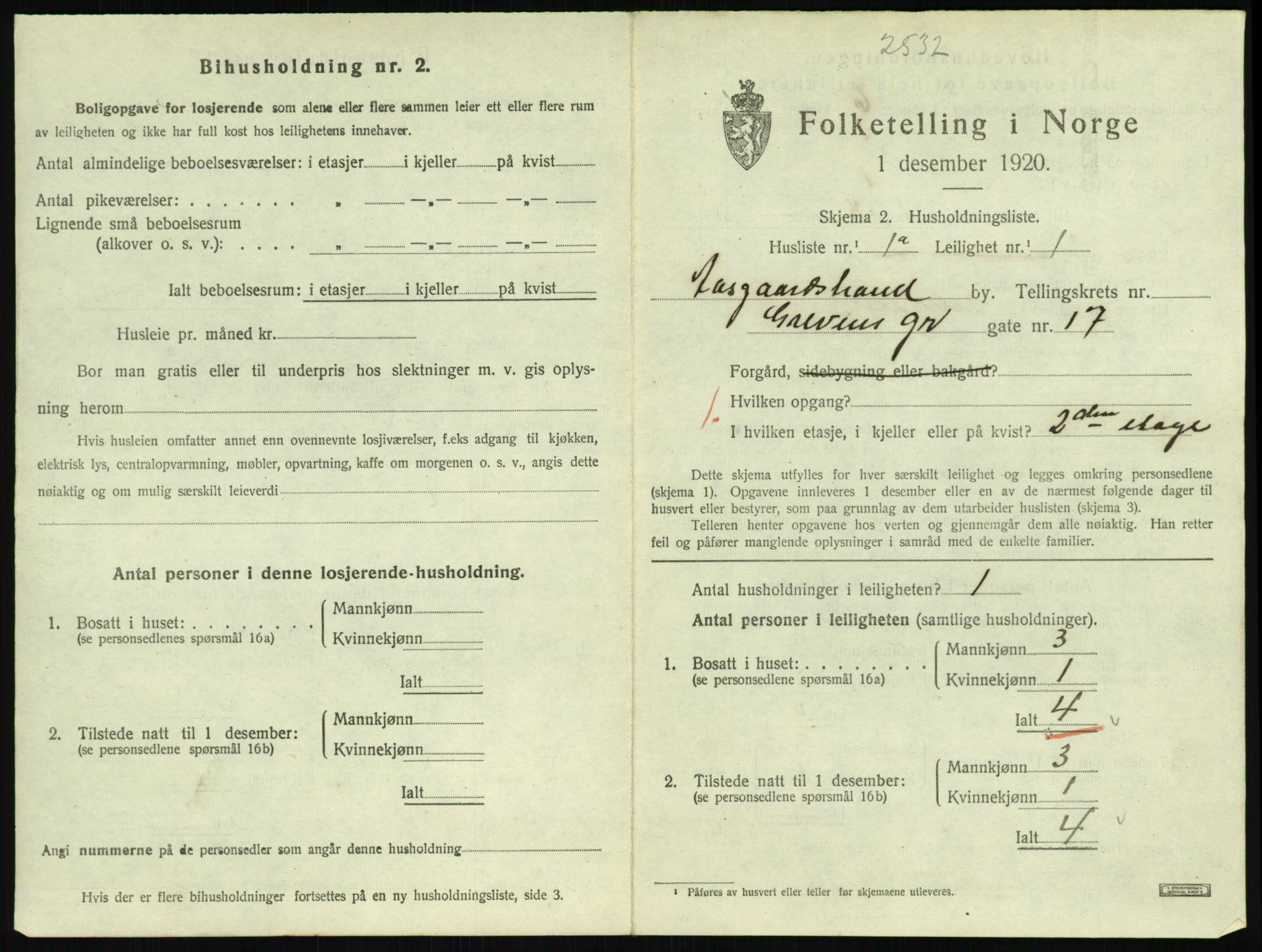 SAKO, 1920 census for Åsgårdstrand, 1920, p. 299