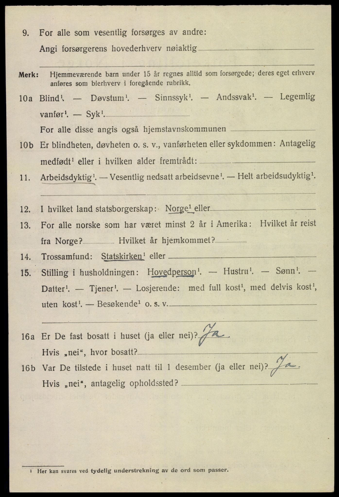 SAH, 1920 census for Hamar, 1920, p. 7974