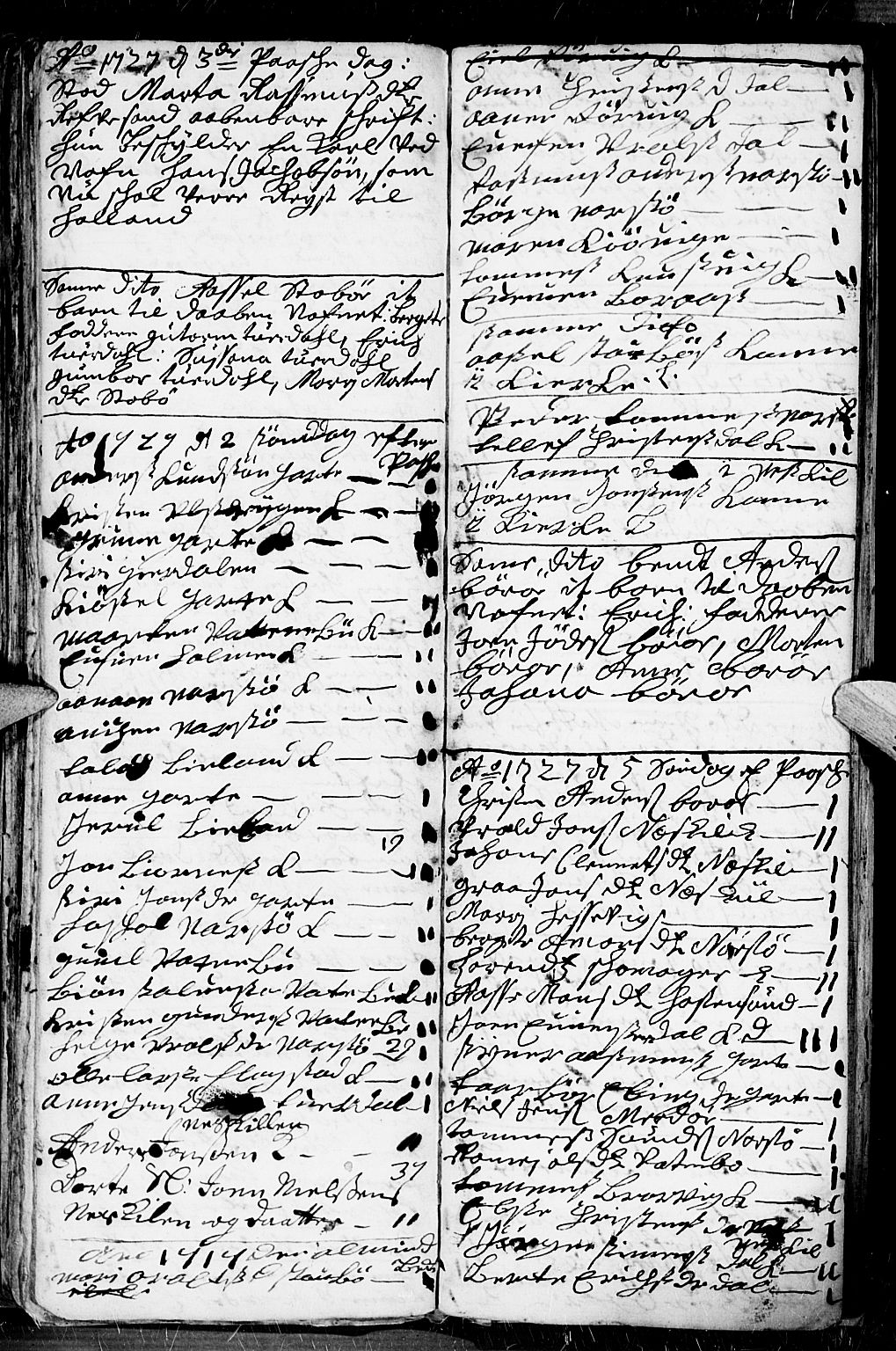 Dypvåg sokneprestkontor, AV/SAK-1111-0007/F/Fb/Fba/L0003: Parish register (copy) no. B 3, 1715-1738, p. 106