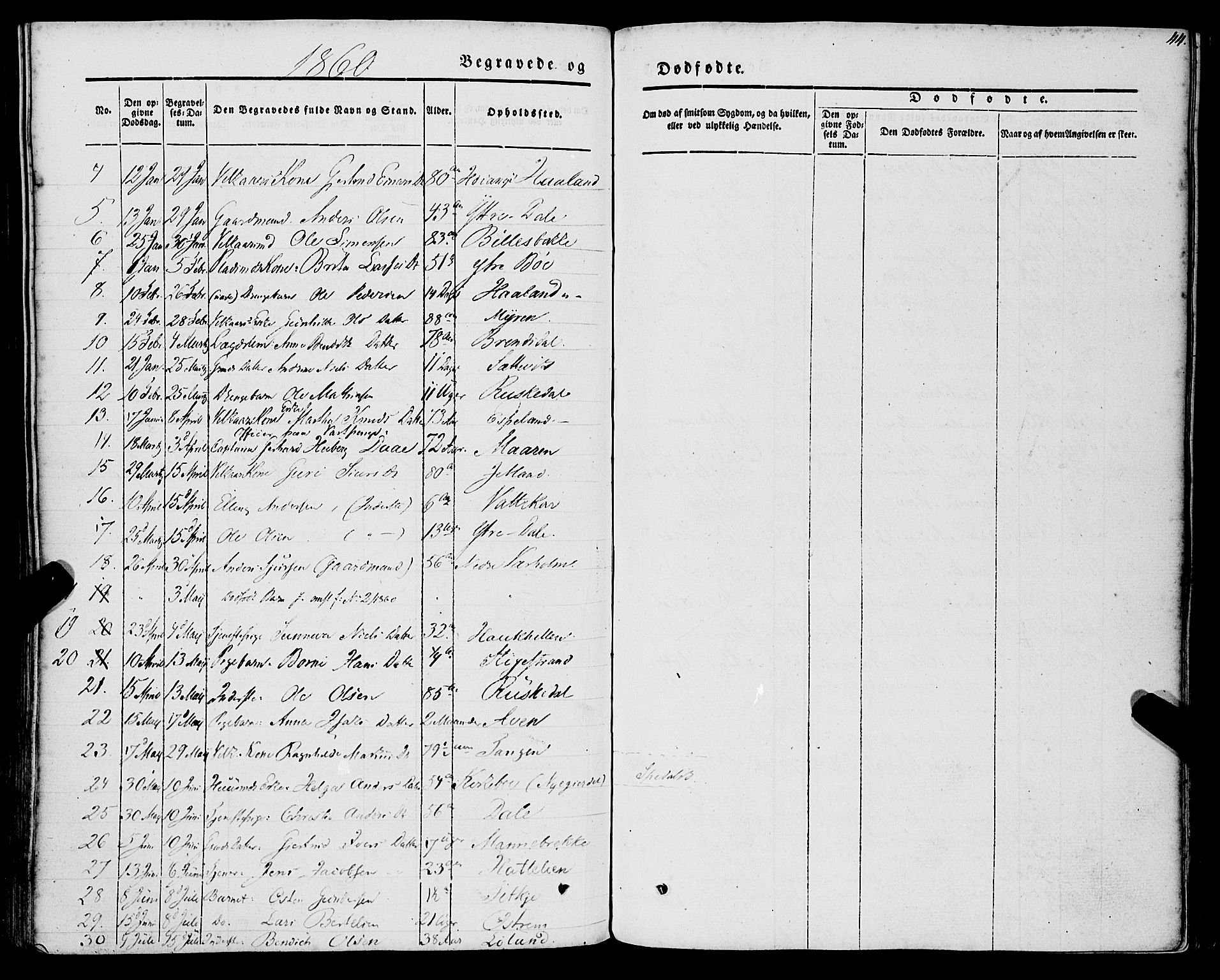 Lavik sokneprestembete, AV/SAB-A-80901: Parish register (official) no. A 3, 1843-1863, p. 44