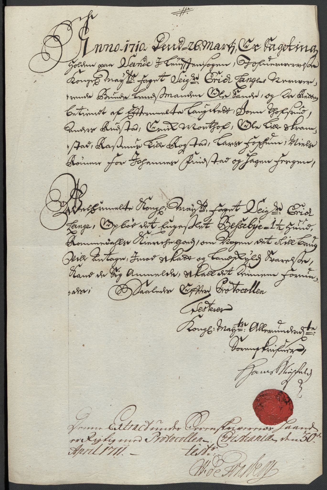 Rentekammeret inntil 1814, Reviderte regnskaper, Fogderegnskap, RA/EA-4092/R16/L1046: Fogderegnskap Hedmark, 1710, p. 296