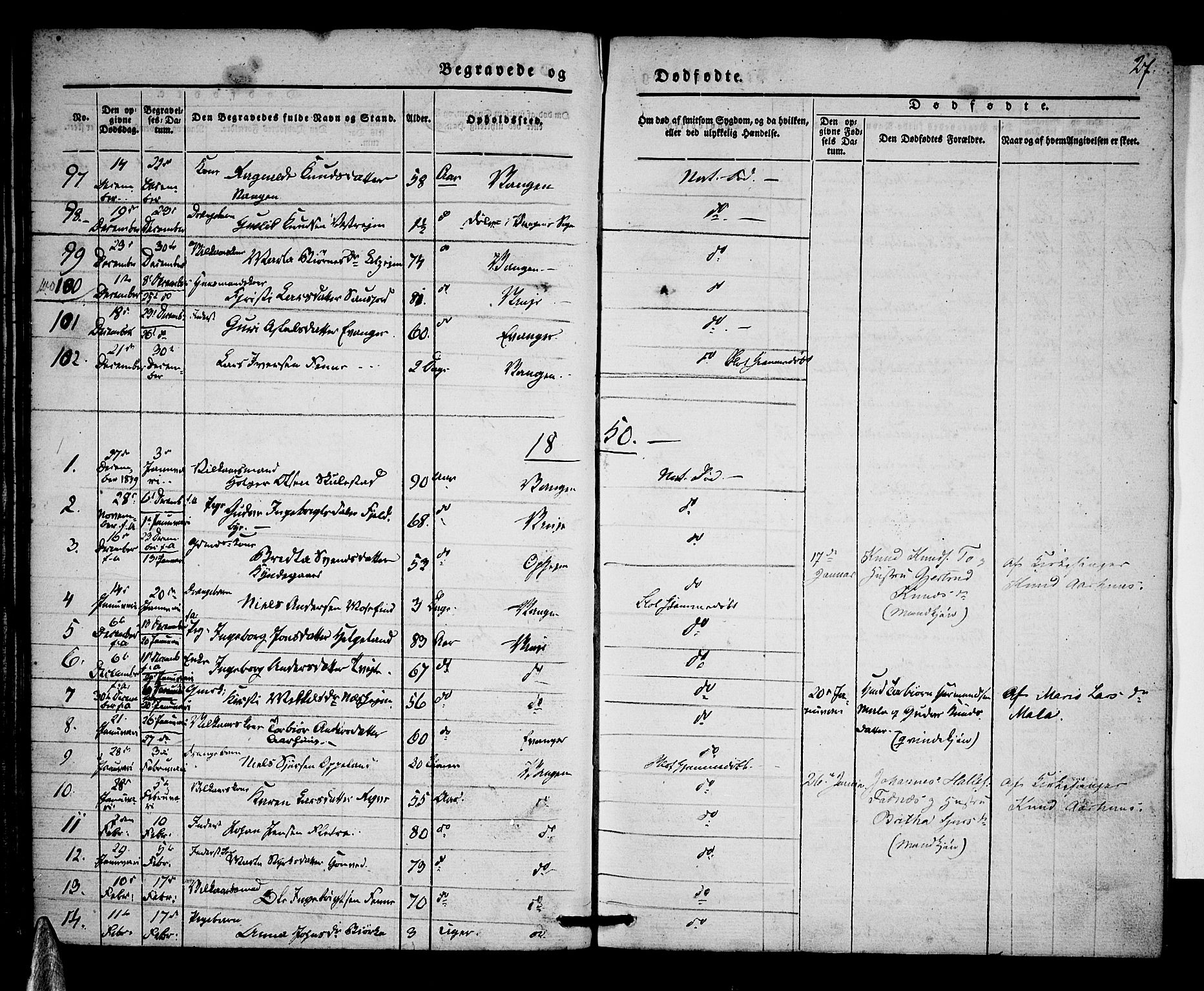 Voss sokneprestembete, SAB/A-79001/H/Haa: Parish register (official) no. A 15, 1845-1855, p. 27