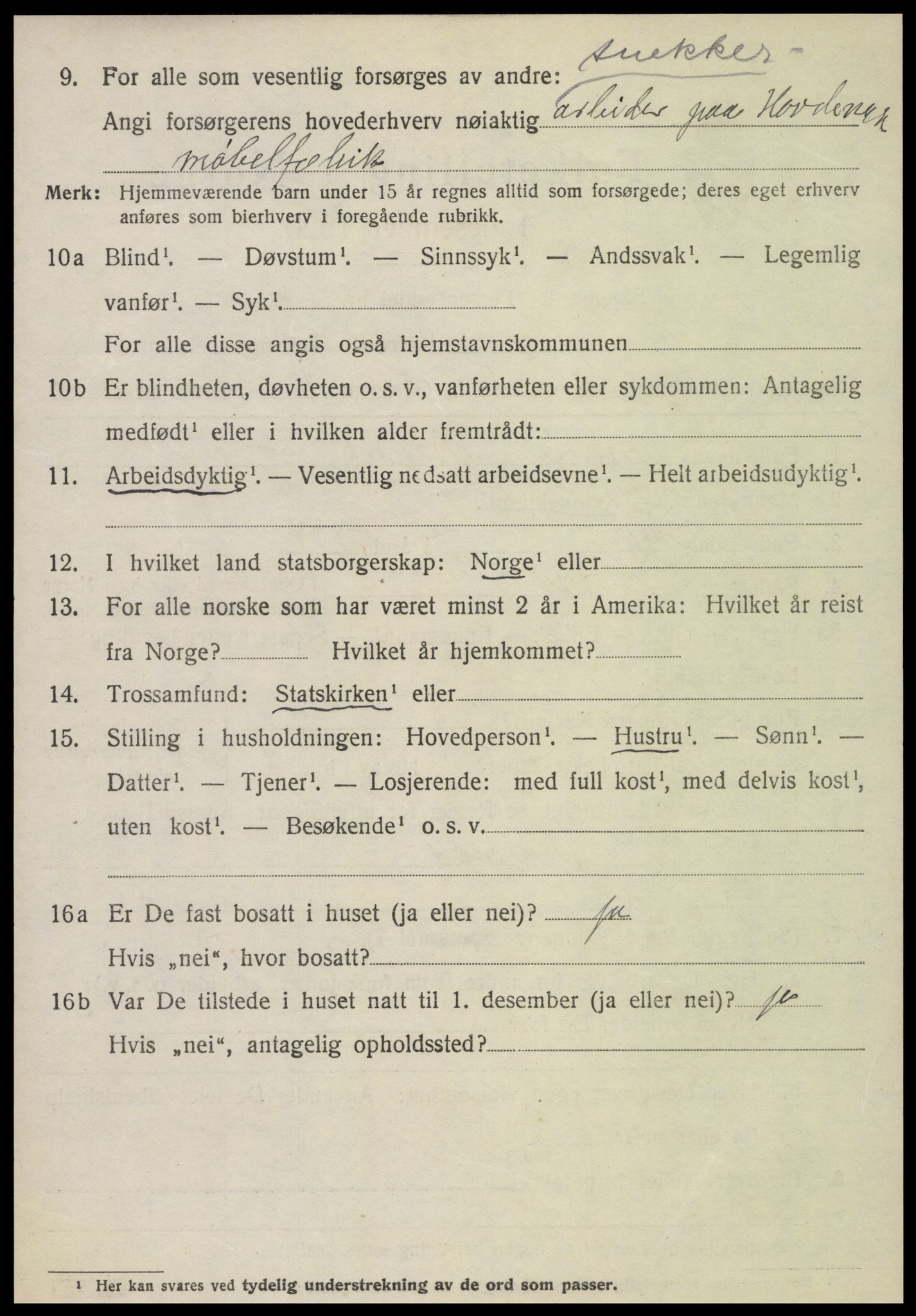 SAT, 1920 census for Veøy, 1920, p. 1682