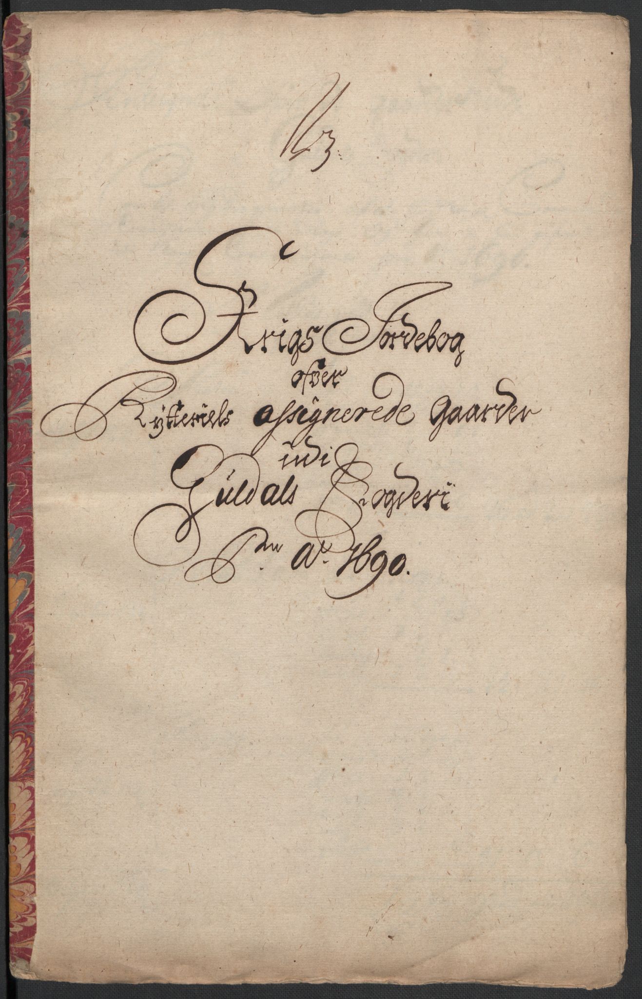 Rentekammeret inntil 1814, Reviderte regnskaper, Fogderegnskap, RA/EA-4092/R59/L3940: Fogderegnskap Gauldal, 1689-1690, p. 383