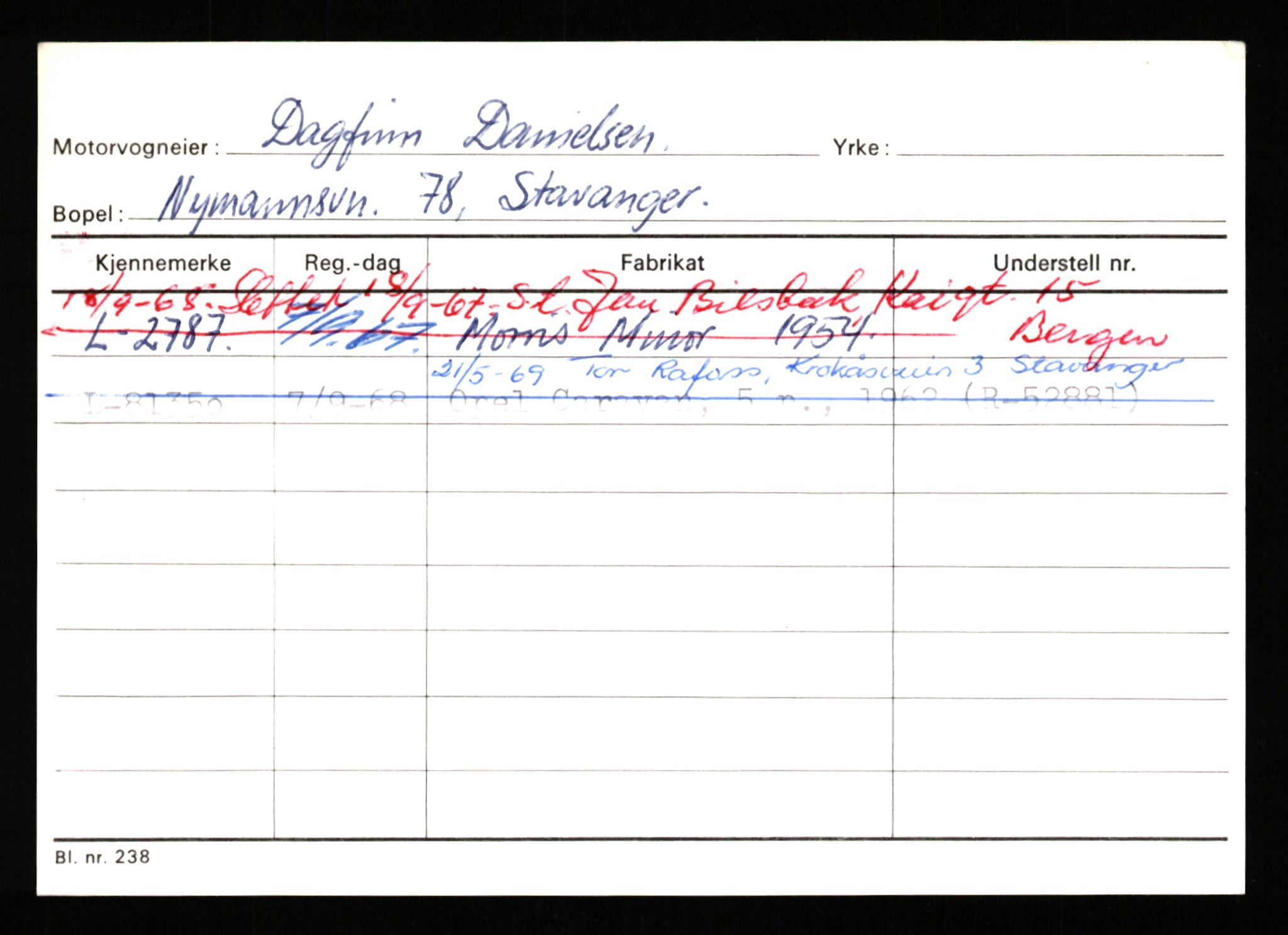 Stavanger trafikkstasjon, AV/SAST-A-101942/0/H/L0006: Dalva - Egersund, 1930-1971, p. 101