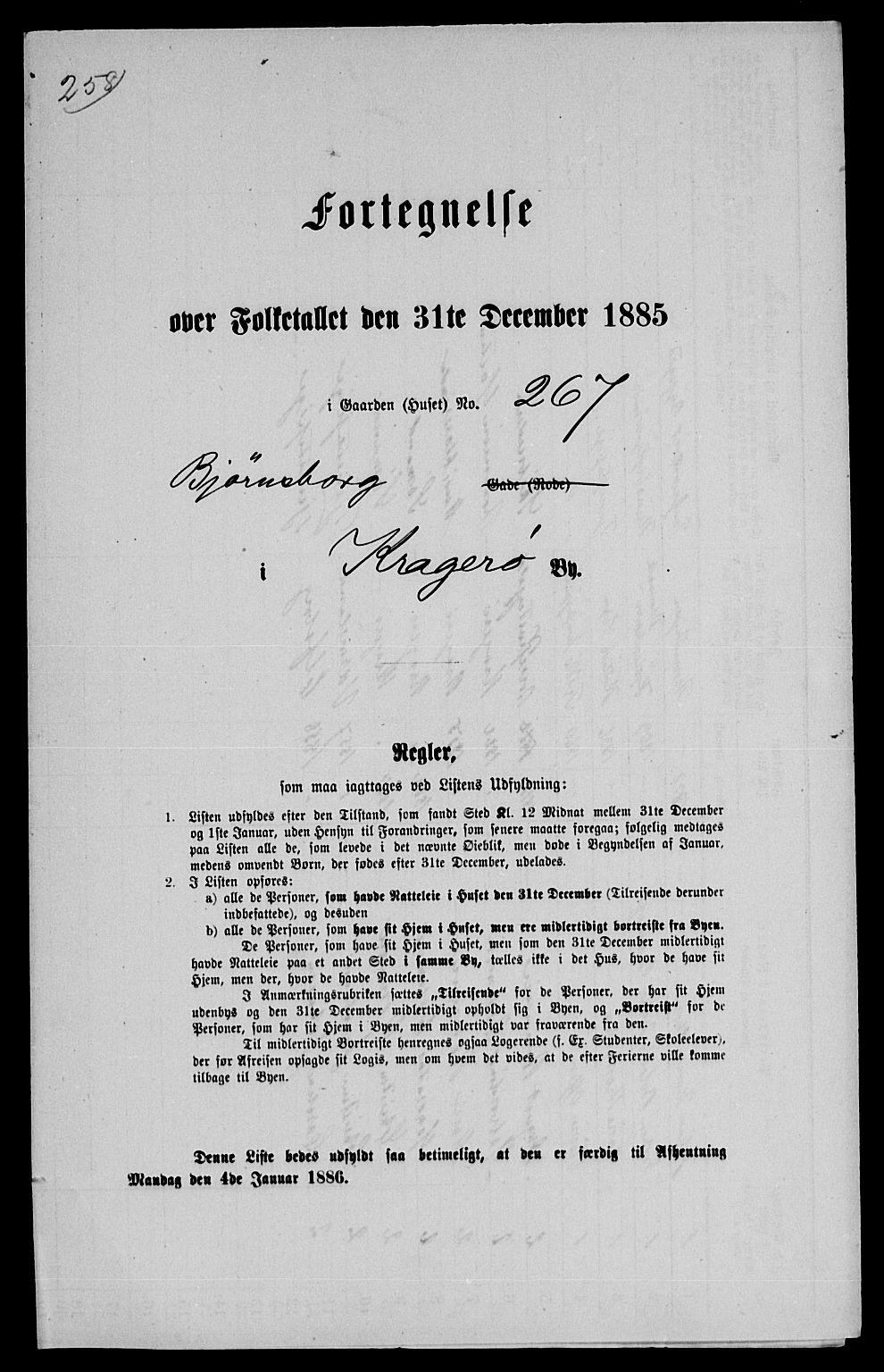 SAKO, 1885 census for 0801 Kragerø, 1885, p. 1543