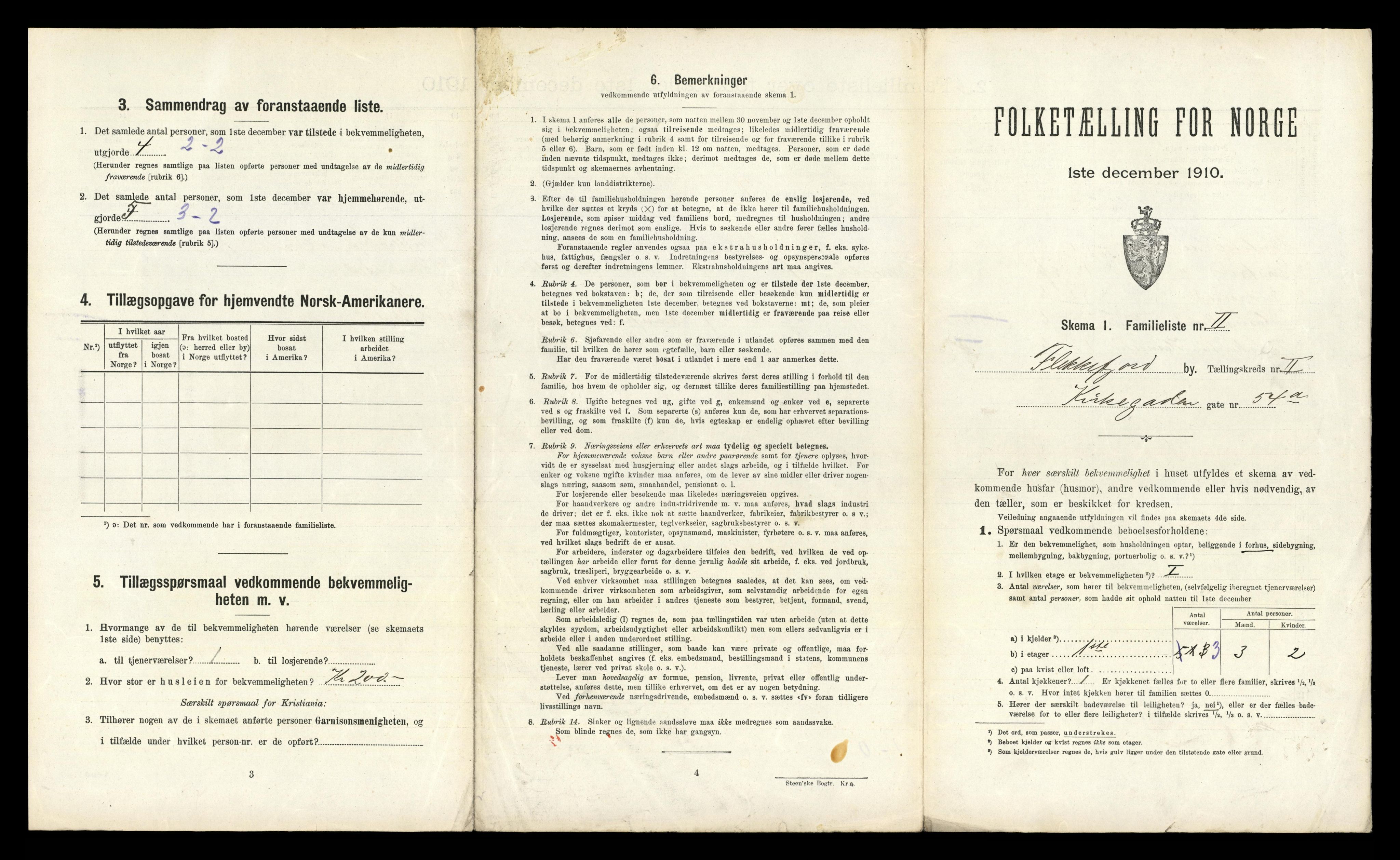 RA, 1910 census for Flekkefjord, 1910, p. 300