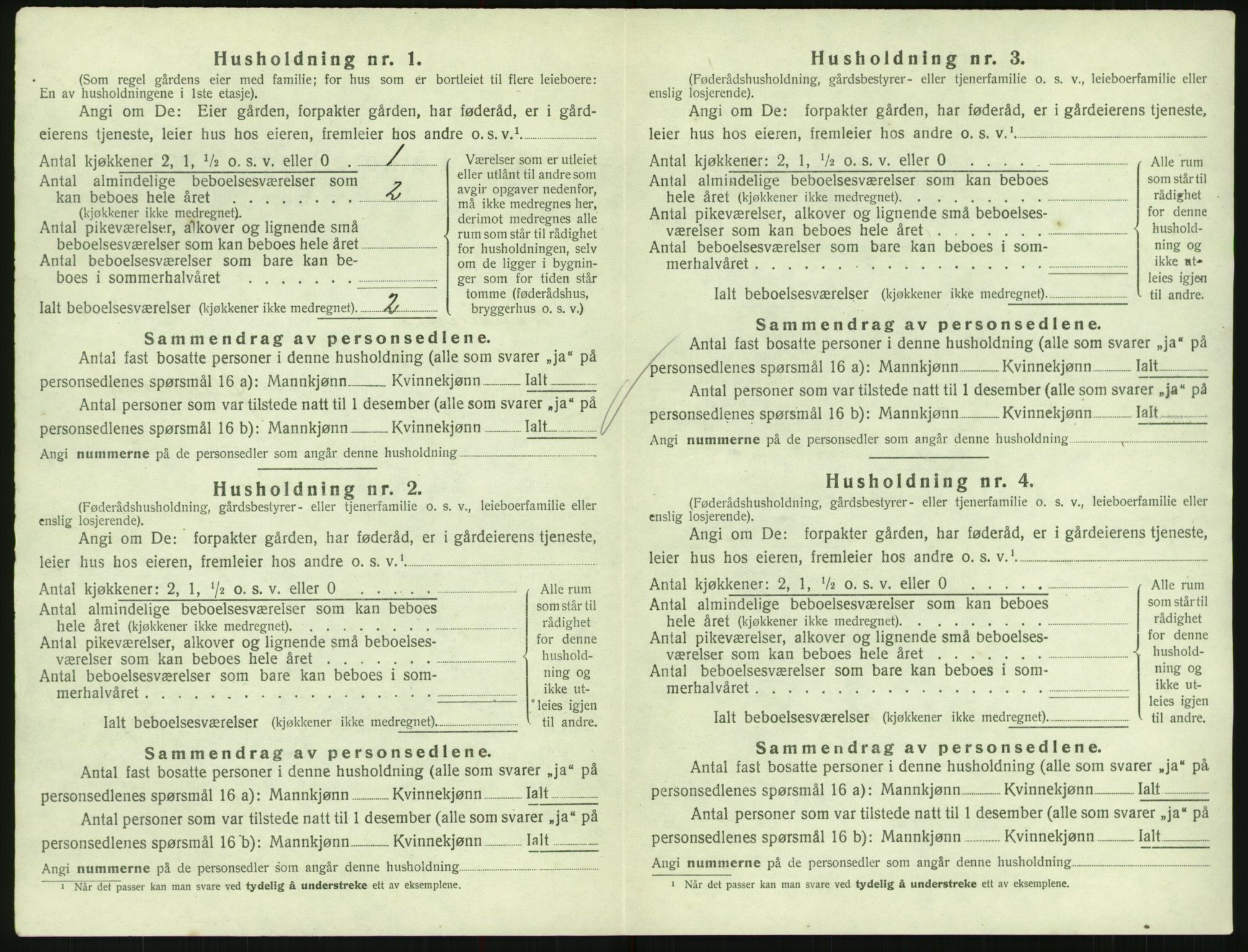 SAK, 1920 census for Randesund, 1920, p. 579