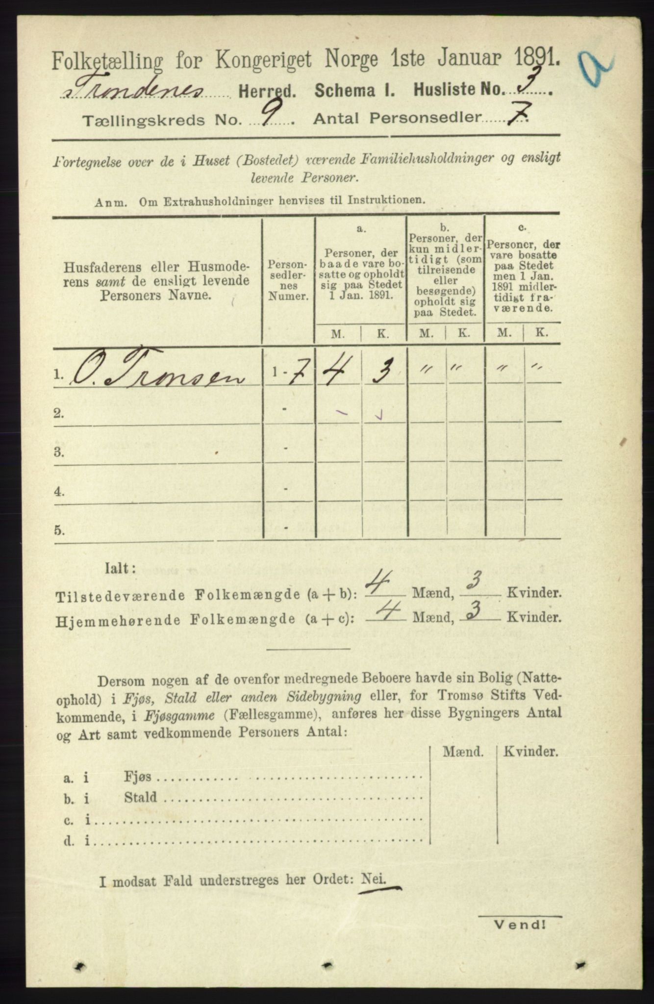 RA, 1891 census for 1914 Trondenes, 1891, p. 6265