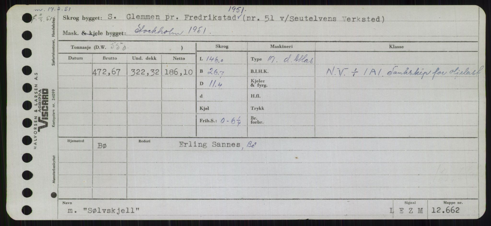 Sjøfartsdirektoratet med forløpere, Skipsmålingen, RA/S-1627/H/Hb/L0004: Fartøy, O-S, p. 539