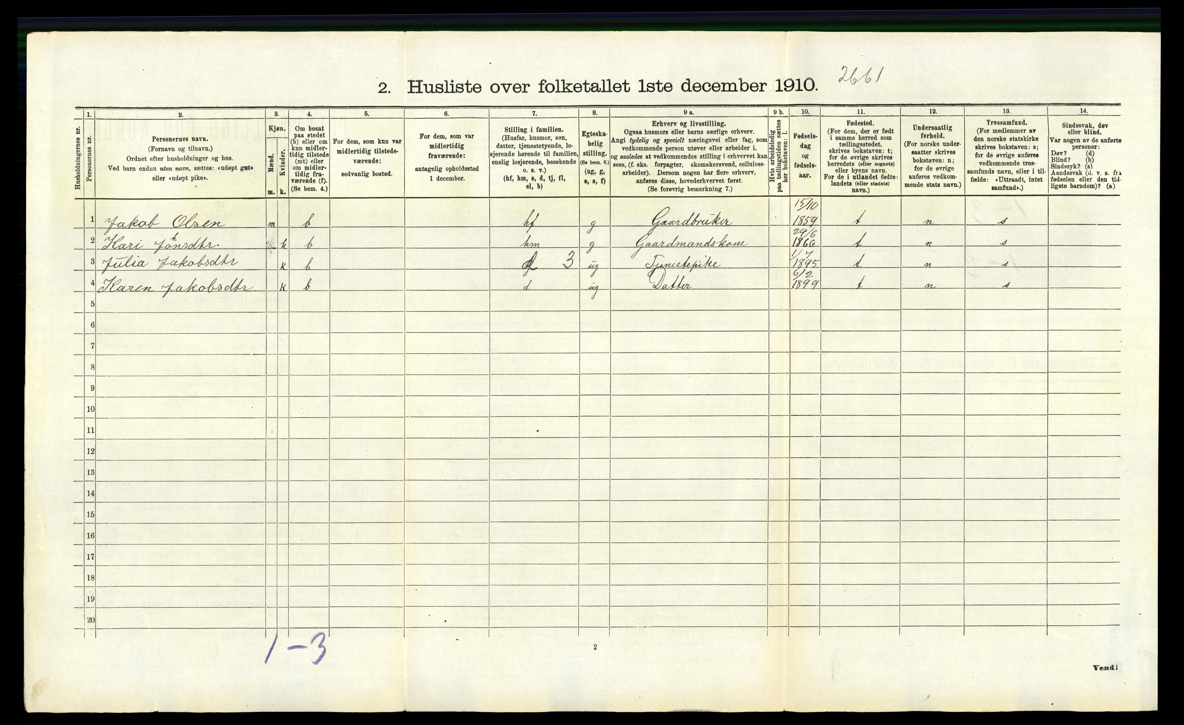 RA, 1910 census for Manger, 1910, p. 424