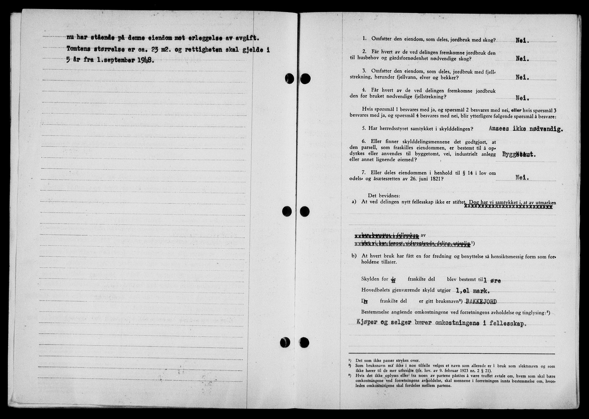 Lofoten sorenskriveri, SAT/A-0017/1/2/2C/L0019a: Mortgage book no. 19a, 1948-1948, Diary no: : 2111/1948