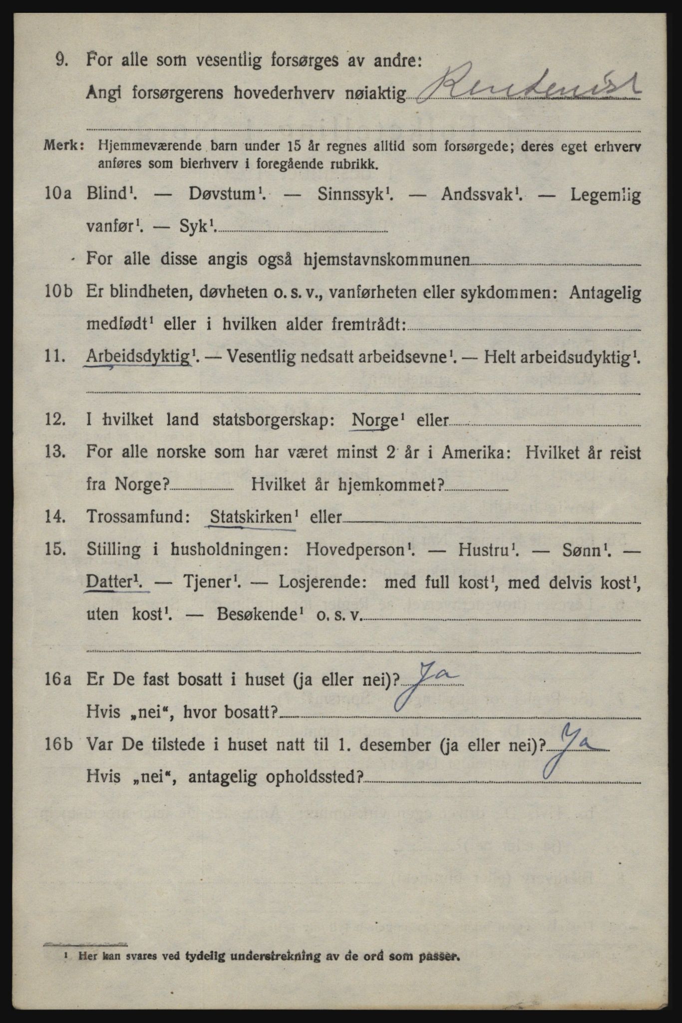 SAO, 1920 census for Berg, 1920, p. 4760