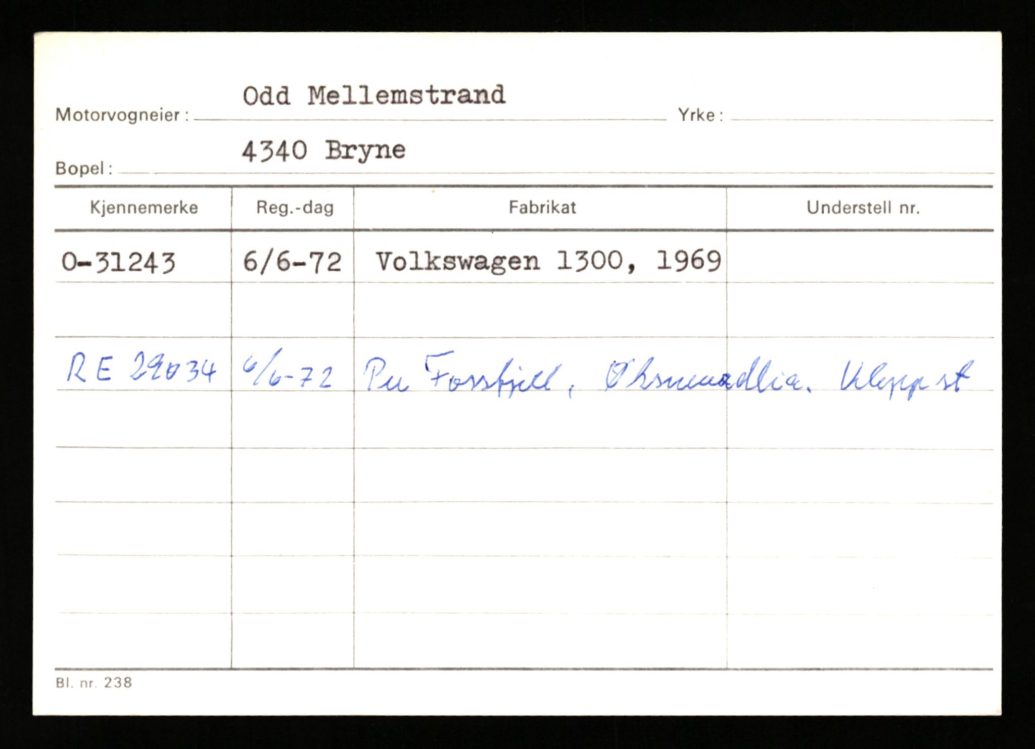 Stavanger trafikkstasjon, SAST/A-101942/0/G/L0005: Registreringsnummer: 23000 - 34245, 1930-1971, p. 2513