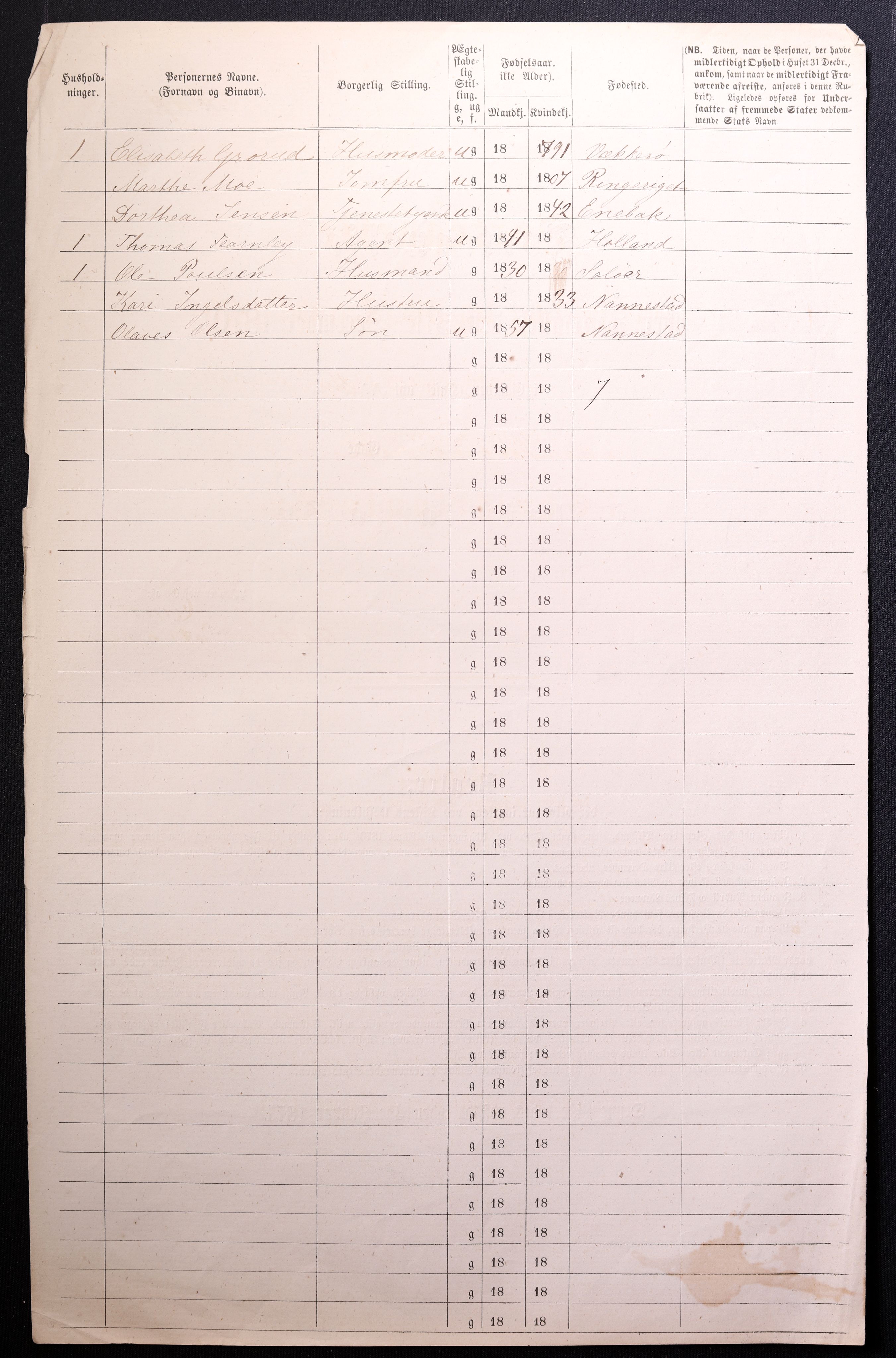 RA, 1870 census for 0301 Kristiania, 1870, p. 2367