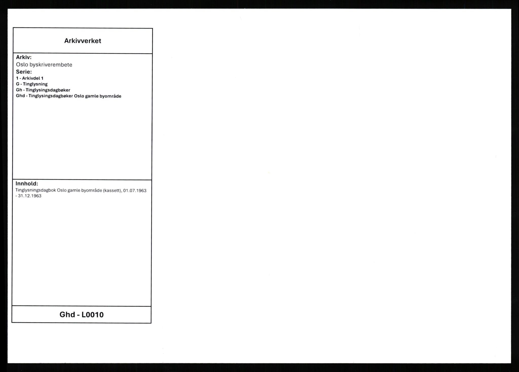 Oslo byskriverembete, AV/SAO-A-10227/1/G/Gh/Ghd/L0010: Mortgage register no. 10, 1963-1964