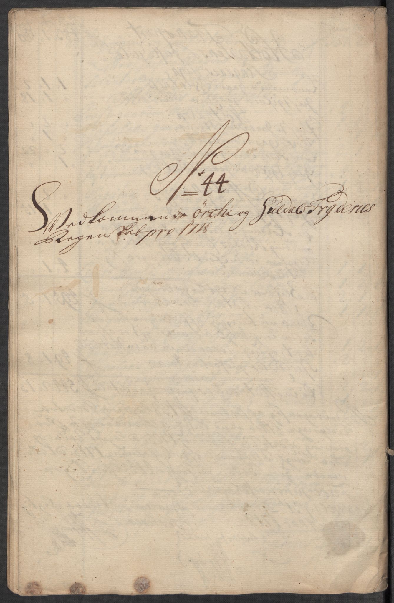 Rentekammeret inntil 1814, Reviderte regnskaper, Fogderegnskap, RA/EA-4092/R60/L3972: Fogderegnskap Orkdal og Gauldal, 1718, p. 20