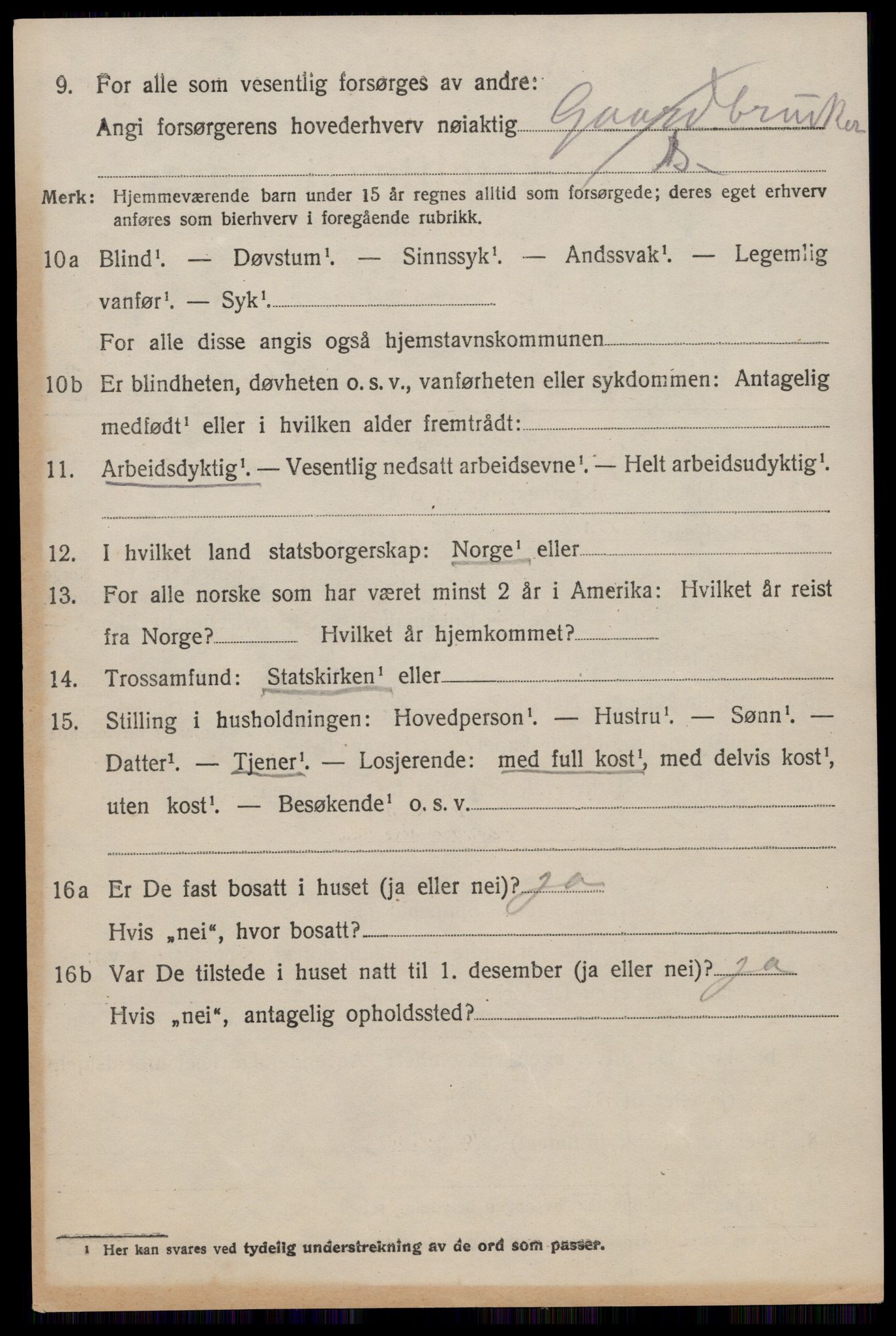 SAST, 1920 census for Håland, 1920, p. 6338