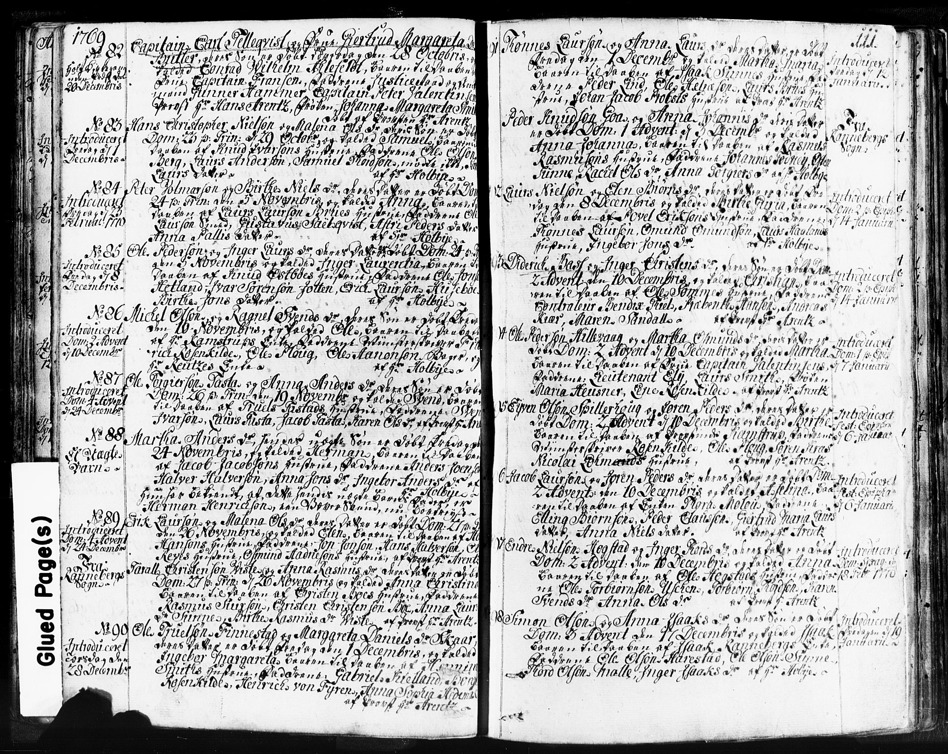 Domkirken sokneprestkontor, SAST/A-101812/001/30/30BB/L0004: Parish register (copy) no. B 4, 1752-1790, p. 111