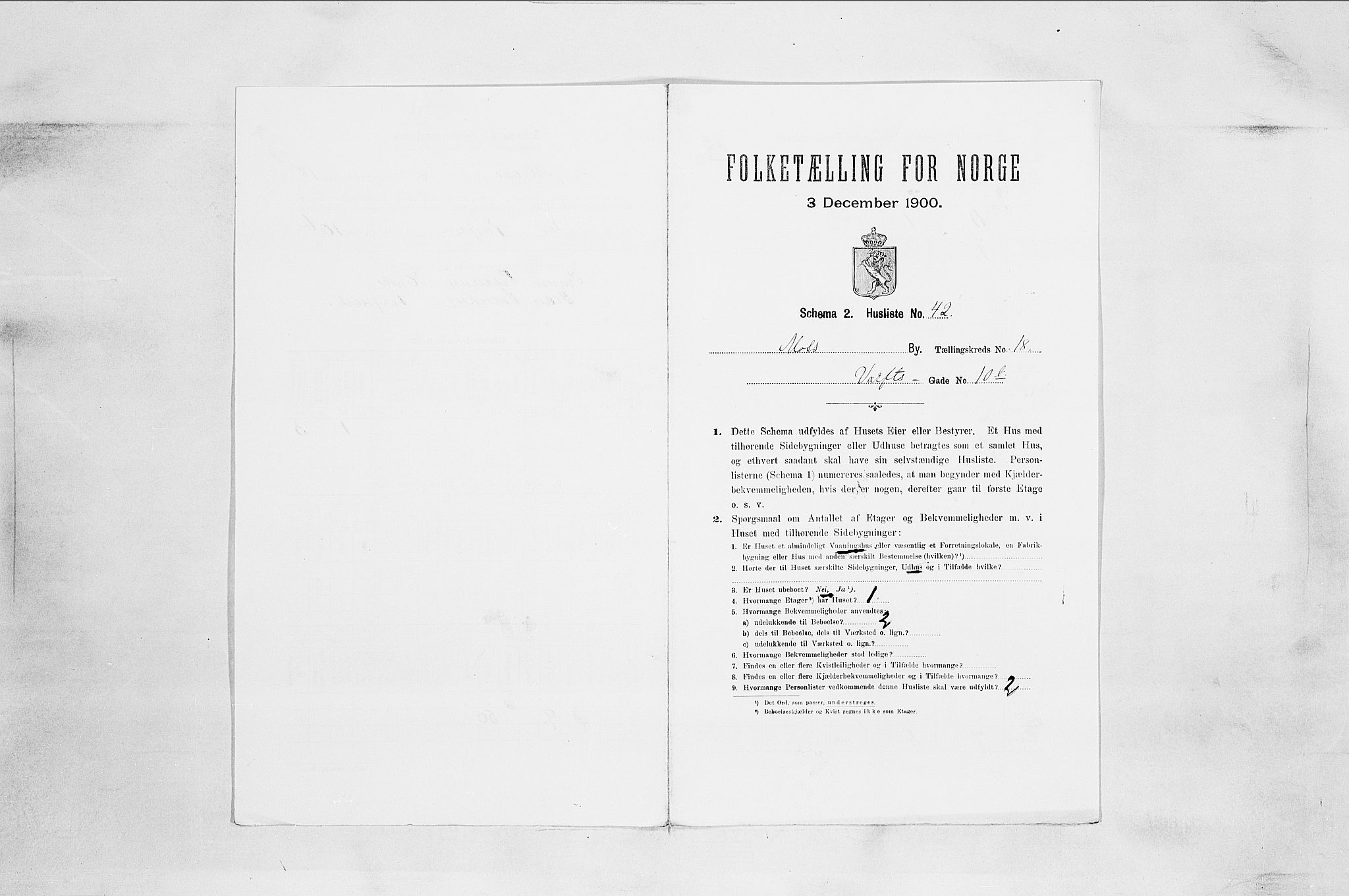 SAO, 1900 census for Moss, 1900