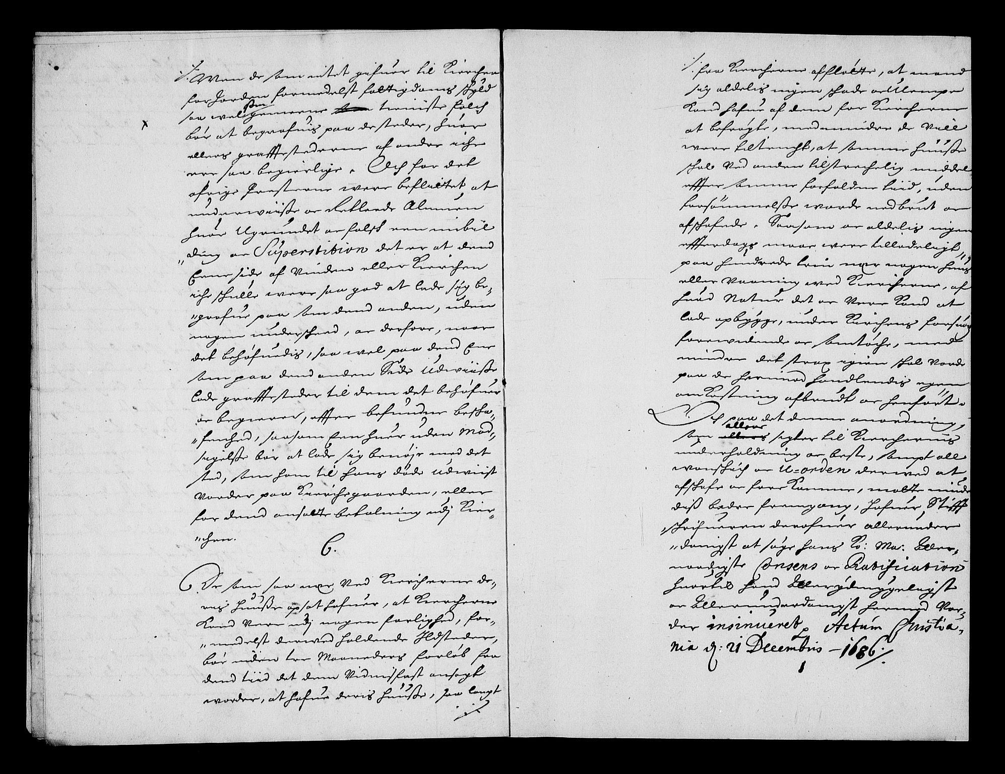 Stattholderembetet 1572-1771, RA/EA-2870/Af/L0001: Avskrifter av vedlegg til originale supplikker, nummerert i samsvar med supplikkbøkene, 1683-1687, p. 27