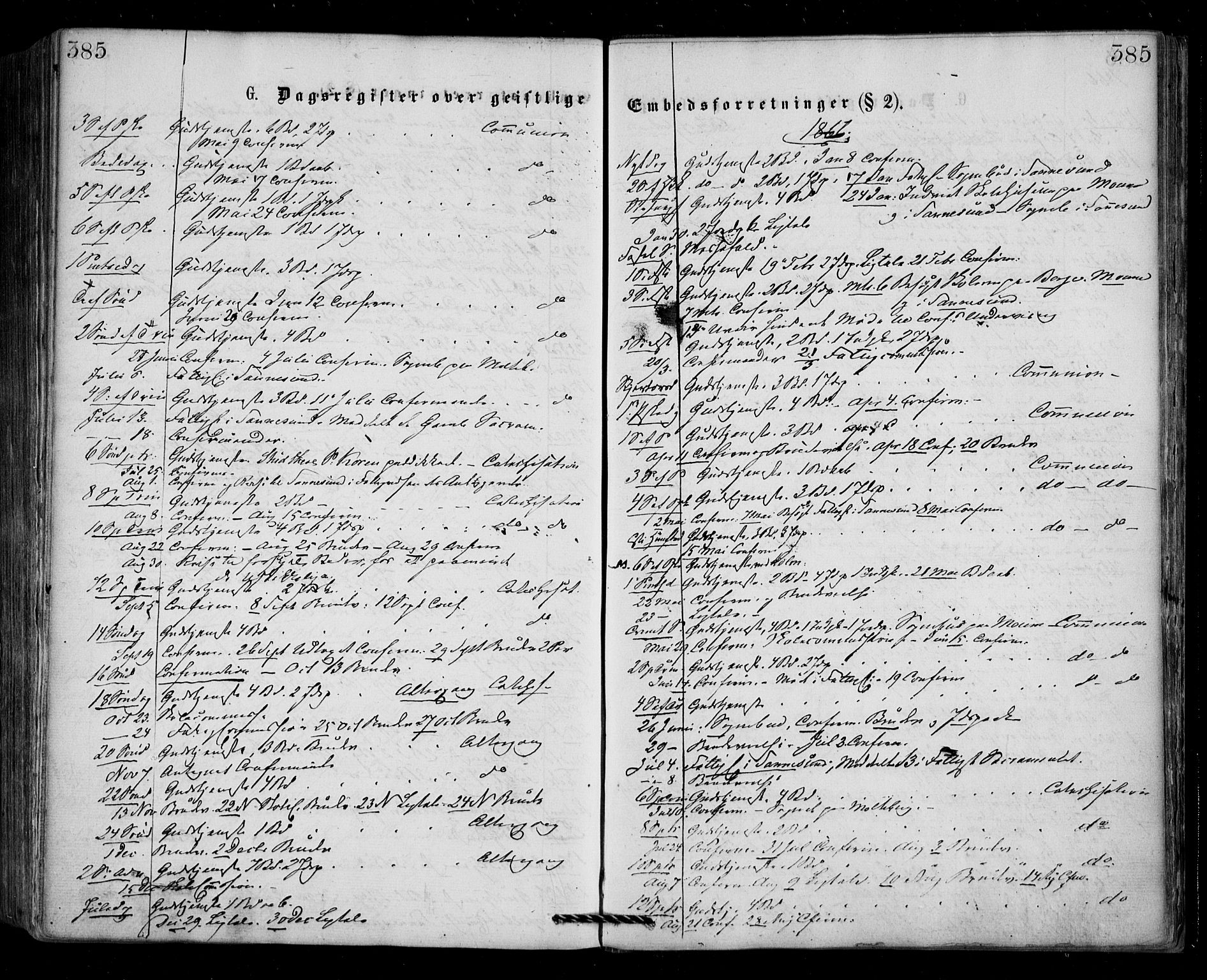 Borge prestekontor Kirkebøker, SAO/A-10903/F/Fa/L0006: Parish register (official) no. I 6, 1861-1874, p. 385