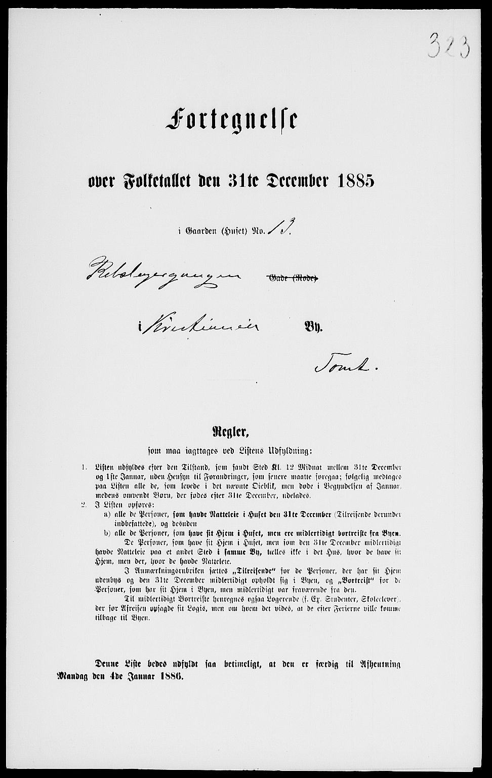 RA, 1885 census for 0301 Kristiania, 1885, p. 1242