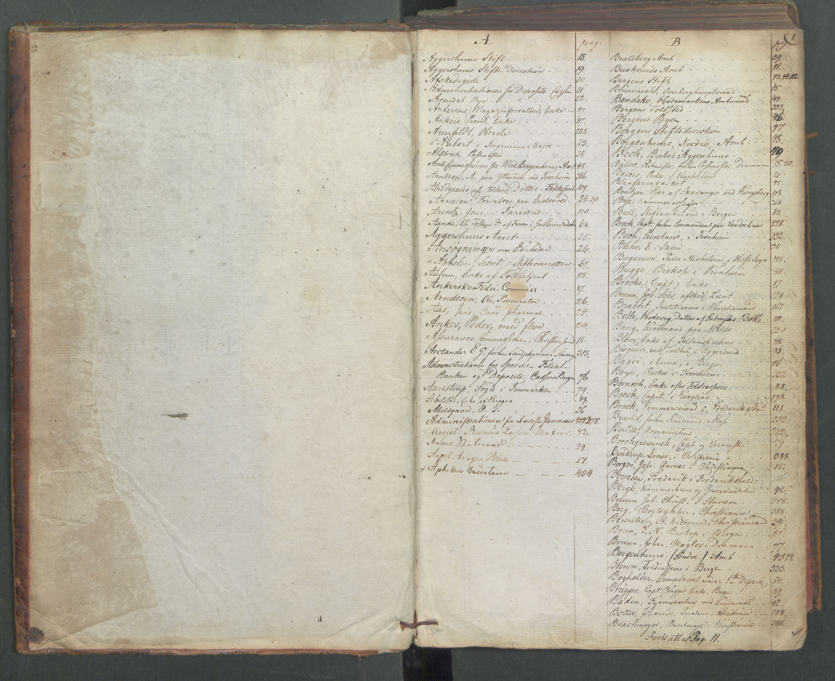 Departementene i 1814, AV/RA-S-3899/Fa/L0009: 1. byrå - Fellesregister til journalene A og B, 1814, p. 1
