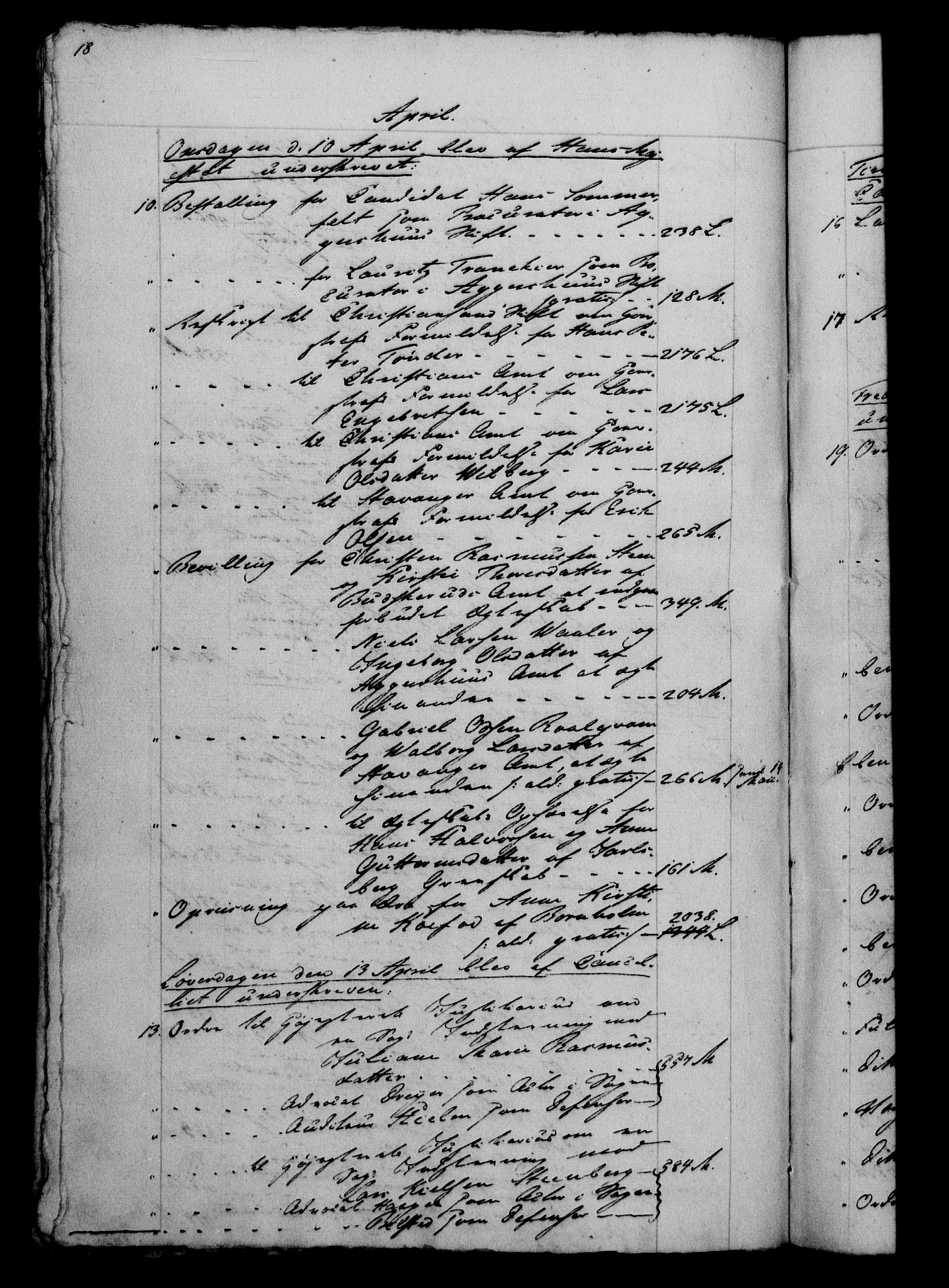 Danske Kanselli 1800-1814, RA/EA-3024/H/Hf/Hfb/Hfbc/L0012: Underskrivelsesbok m. register, 1811, p. 18