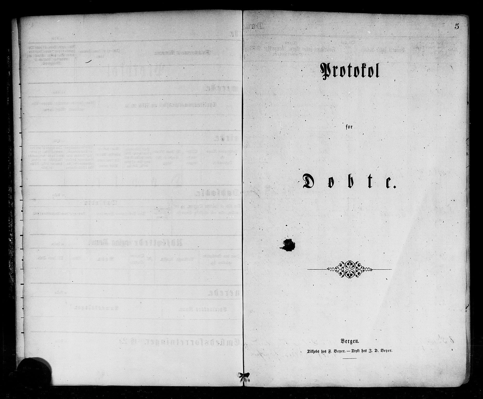 Sogndal sokneprestembete, SAB/A-81301/H/Haa/Haaa/L0014: Parish register (official) no. A 14, 1864-1877, p. 5