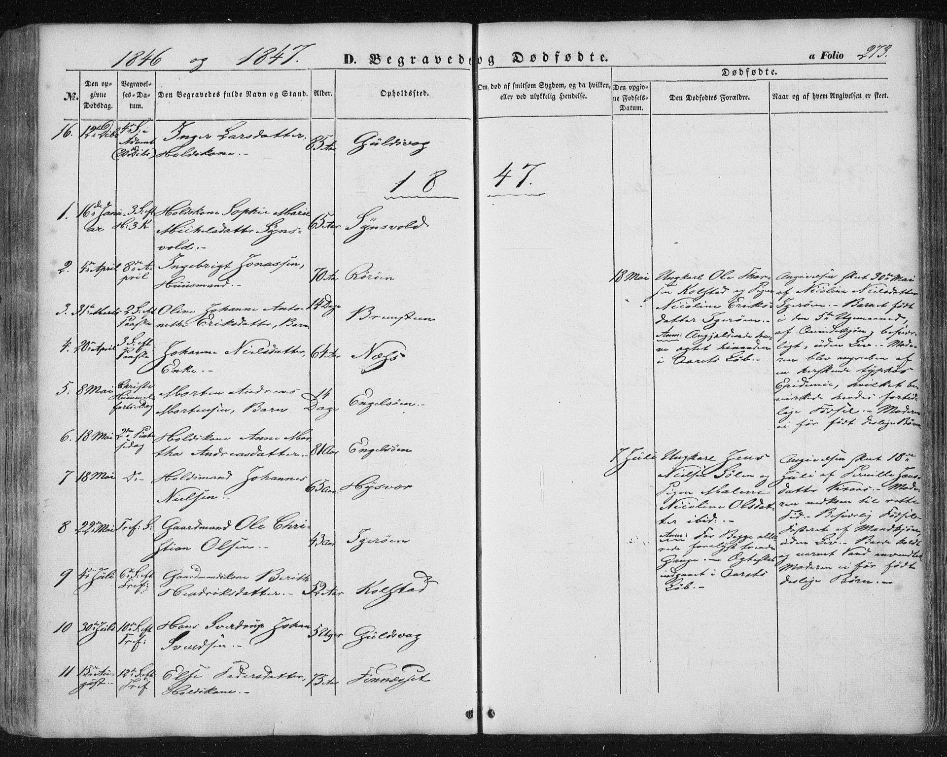 Ministerialprotokoller, klokkerbøker og fødselsregistre - Nordland, SAT/A-1459/816/L0240: Parish register (official) no. 816A06, 1846-1870, p. 273