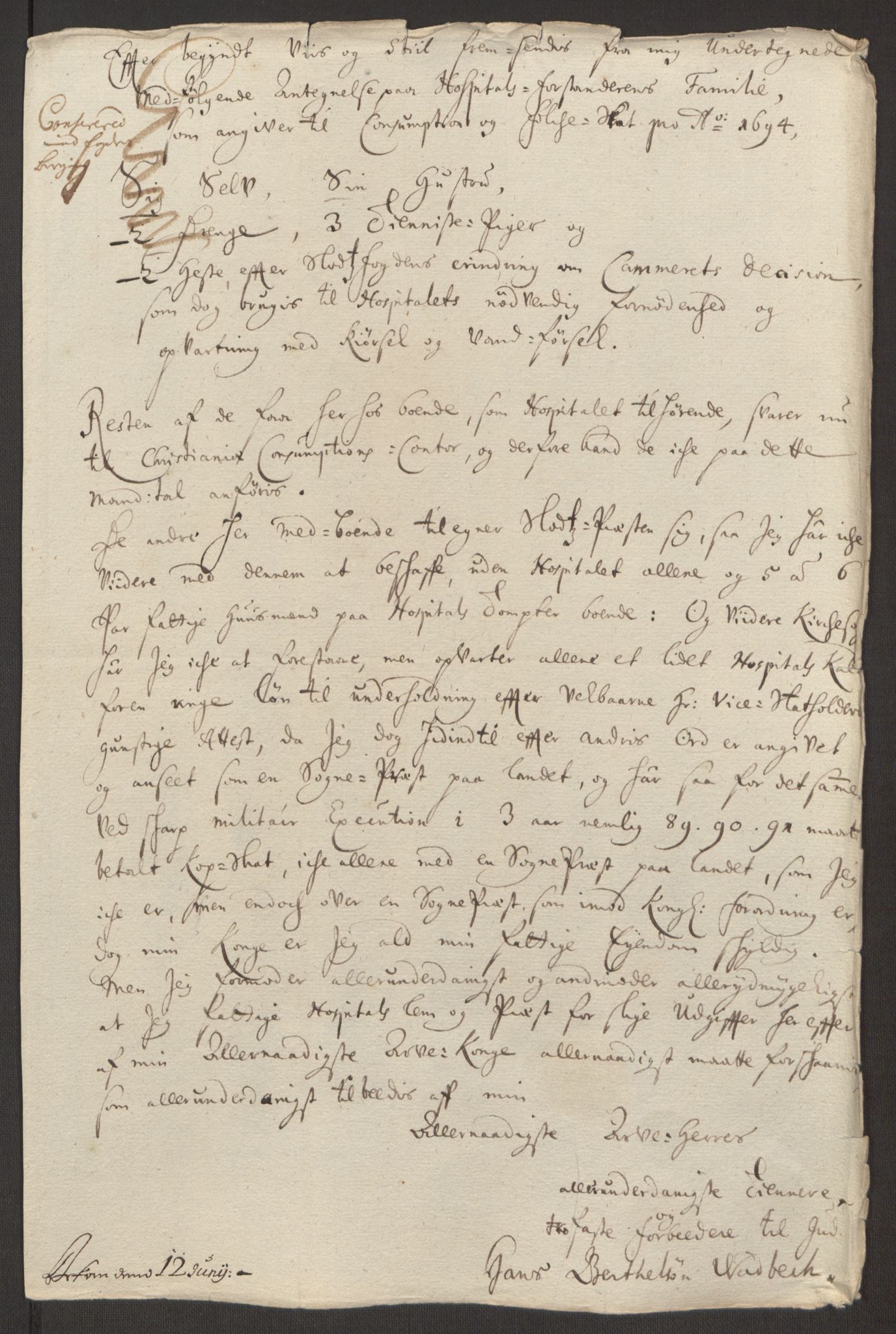 Rentekammeret inntil 1814, Reviderte regnskaper, Fogderegnskap, AV/RA-EA-4092/R10/L0438: Fogderegnskap Aker og Follo, 1694, p. 209