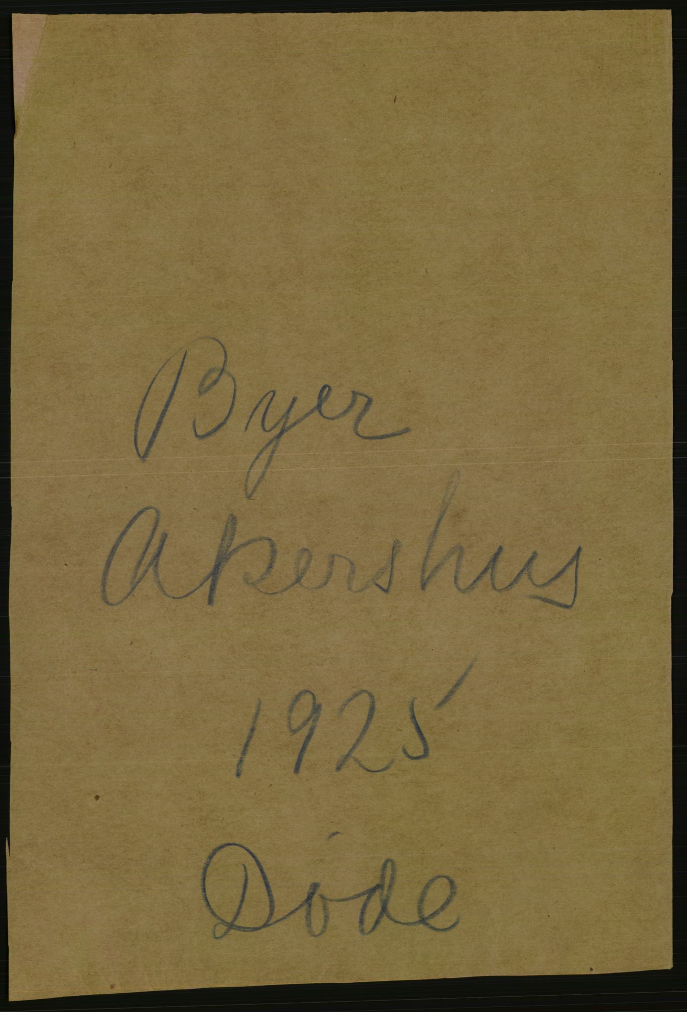 Statistisk sentralbyrå, Sosiodemografiske emner, Befolkning, RA/S-2228/D/Df/Dfc/Dfce/L0005: Akershus amt: Døde, gifte. Bygder og byer., 1925