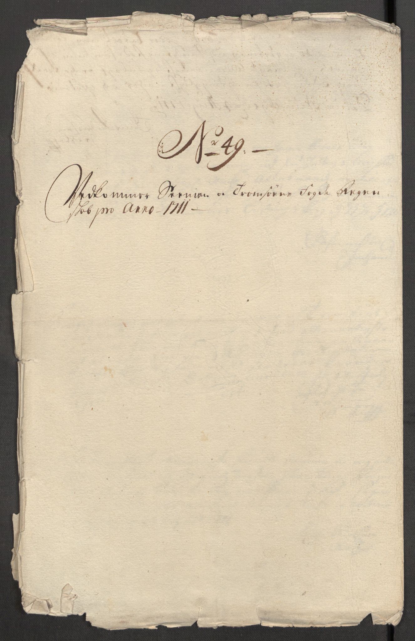Rentekammeret inntil 1814, Reviderte regnskaper, Fogderegnskap, RA/EA-4092/R68/L4758: Fogderegnskap Senja og Troms, 1711-1712, p. 286
