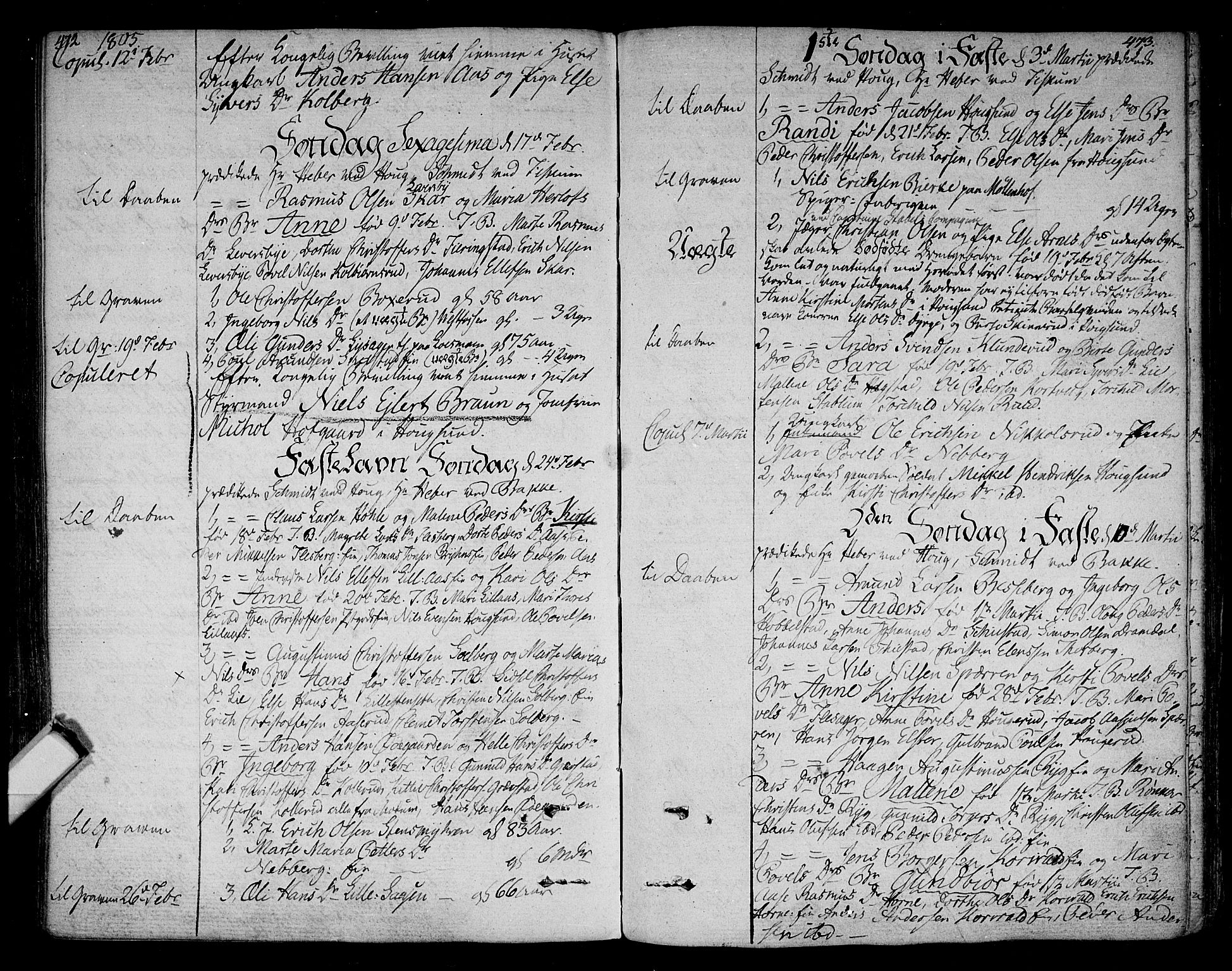 Eiker kirkebøker, SAKO/A-4/F/Fa/L0009: Parish register (official) no. I 9, 1789-1806, p. 472-473