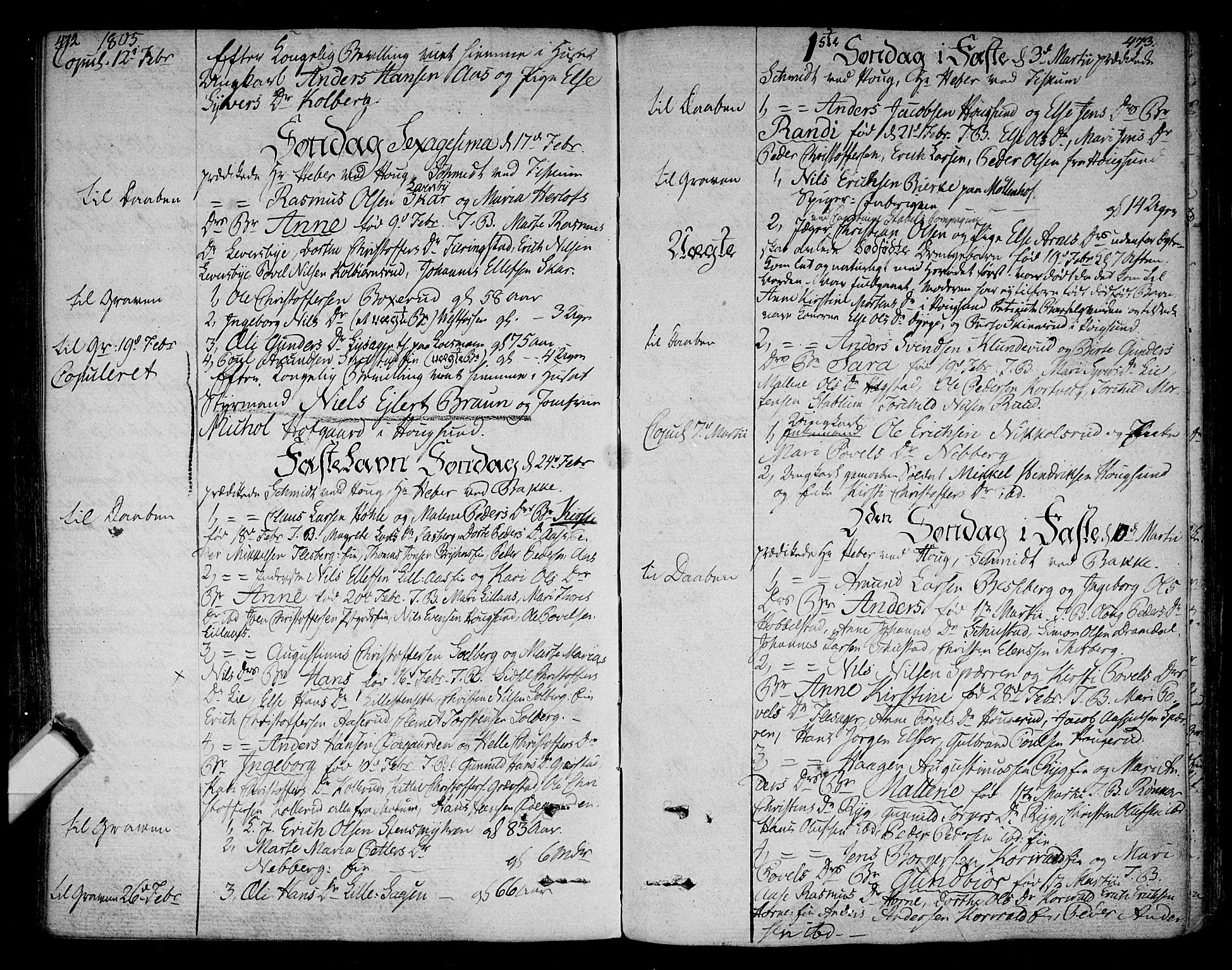 Eiker kirkebøker, AV/SAKO-A-4/F/Fa/L0009: Parish register (official) no. I 9, 1789-1806, p. 472-473