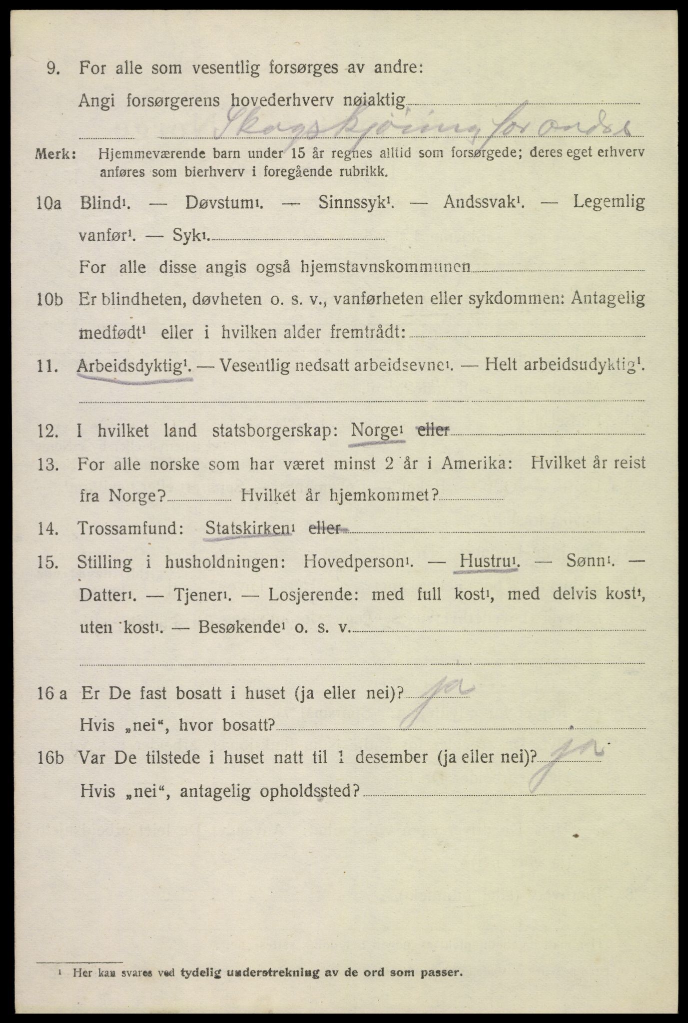 SAH, 1920 census for Brandbu, 1920, p. 1940