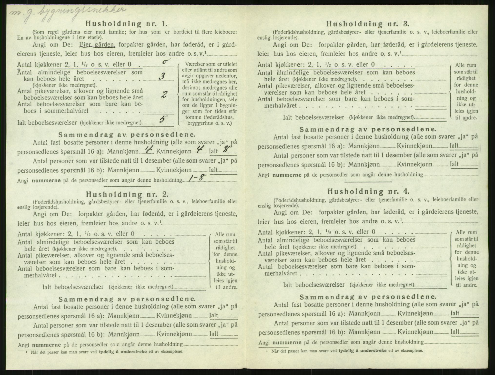 SAT, 1920 census for Surnadal, 1920, p. 720