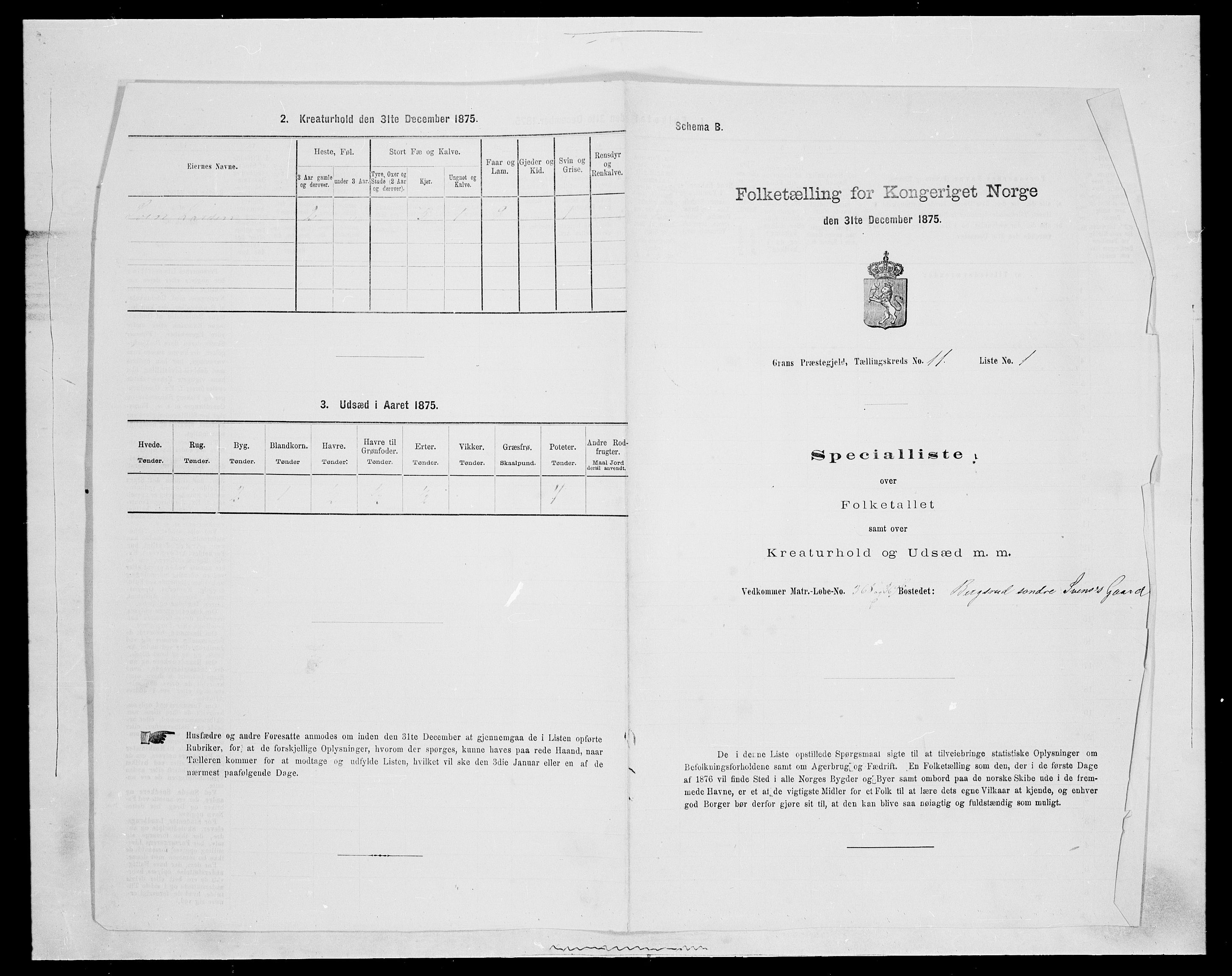 SAH, 1875 census for 0534P Gran, 1875, p. 2023