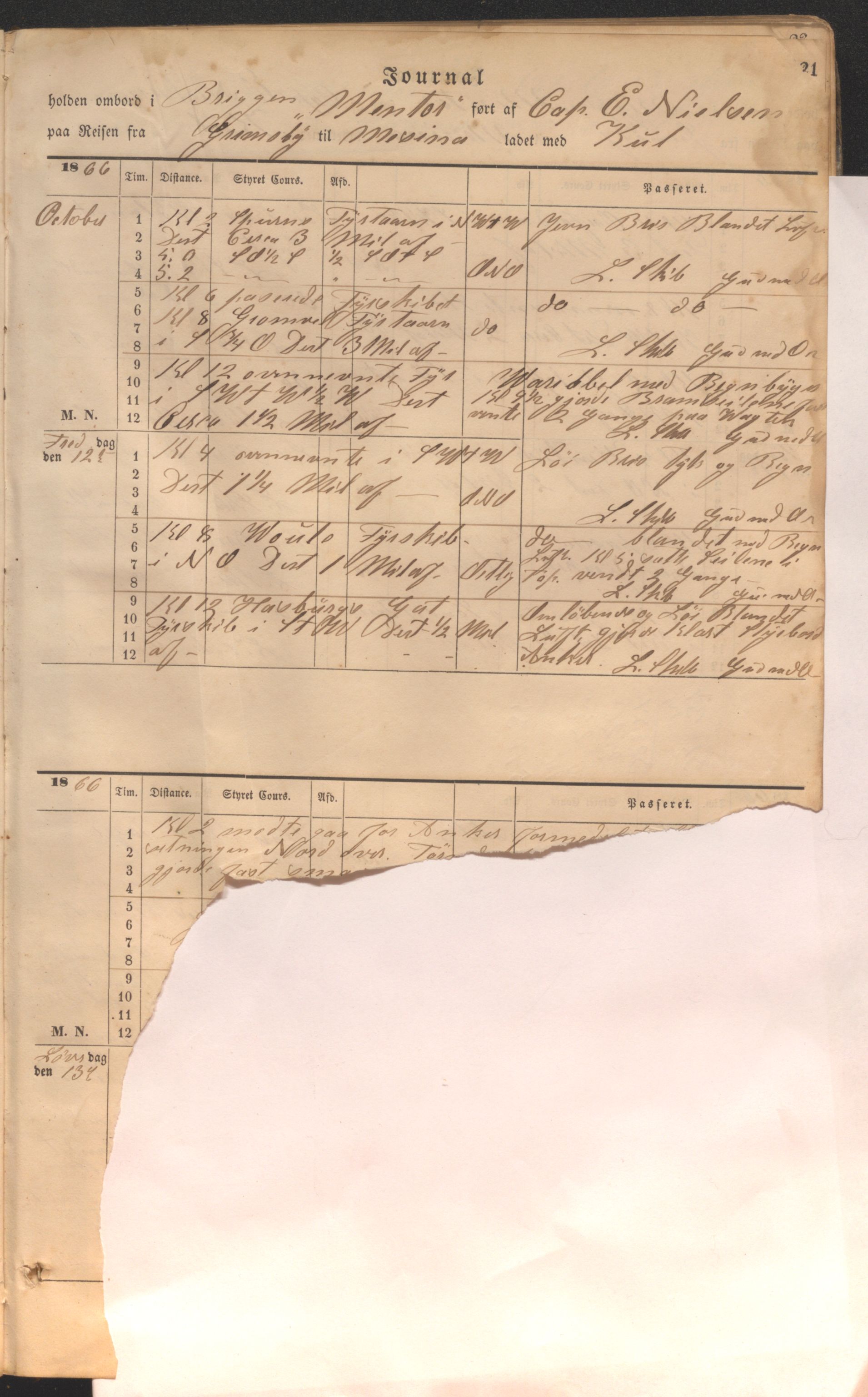 Enkeltstående fartøy, HABI/020/H/Ha, 1866-1869, p. 21